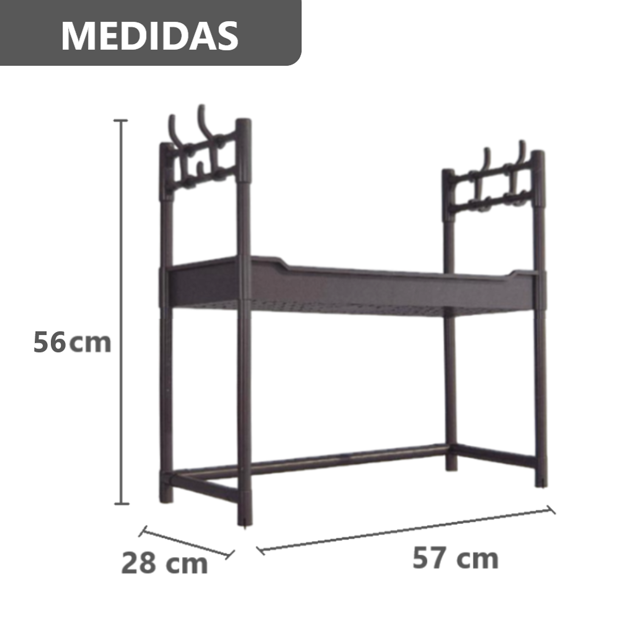 Organizador Base para microondas de metal  2