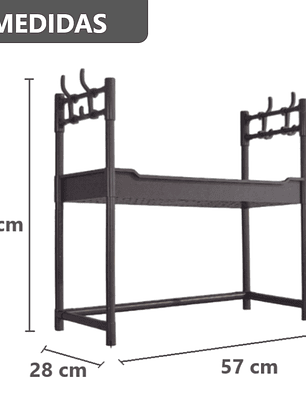 Organizador Base para microondas de metal 