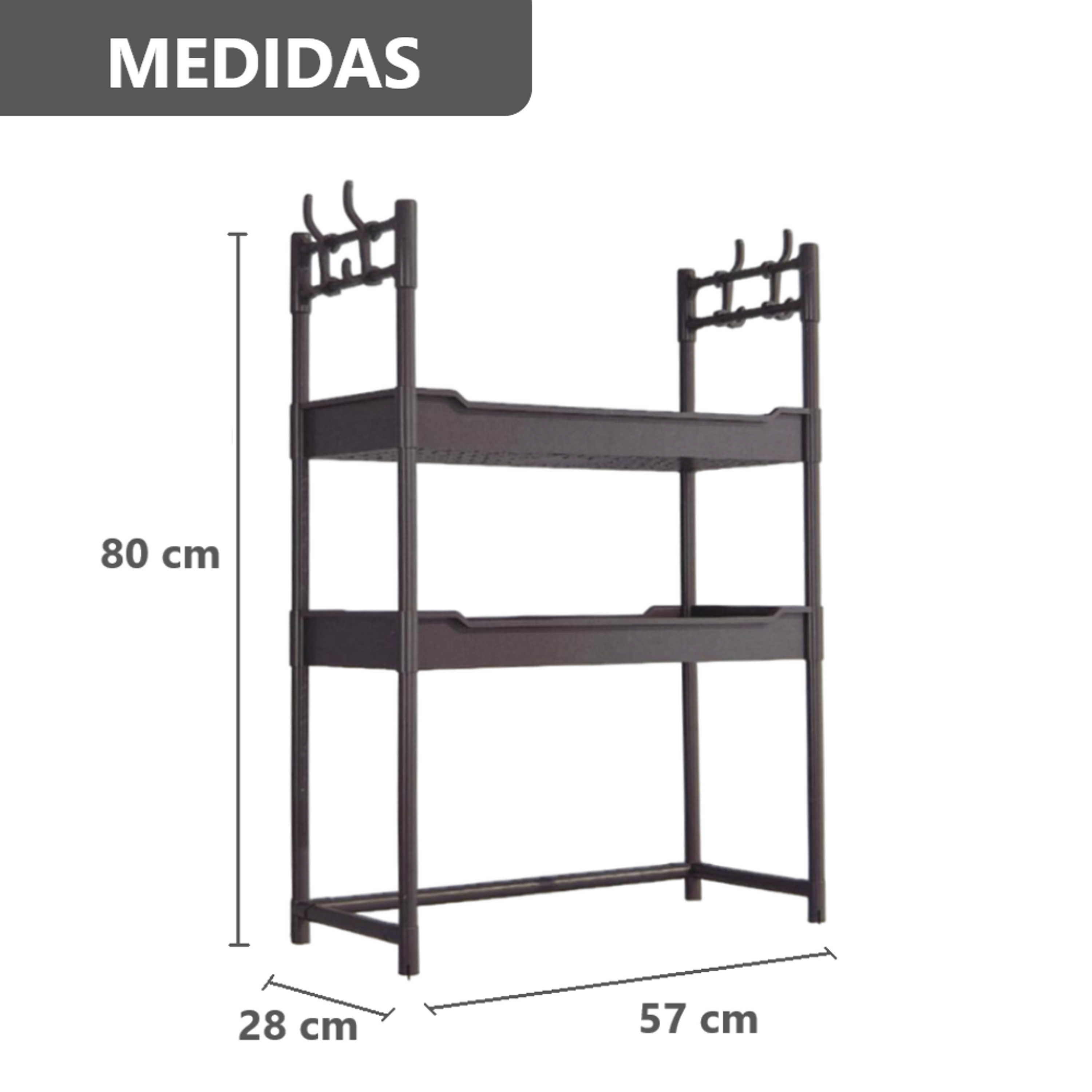 Organizador Base para microondas de metal  5