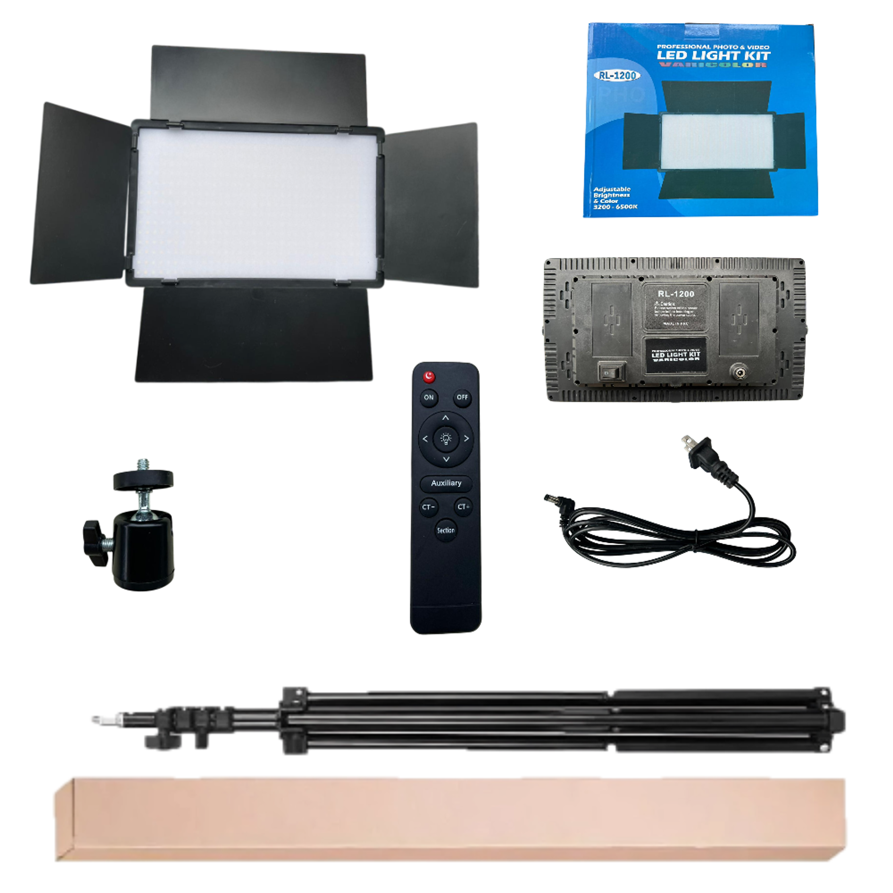 Lámpara RL-1200 Panel Luz Iluminación tipo estudio 5