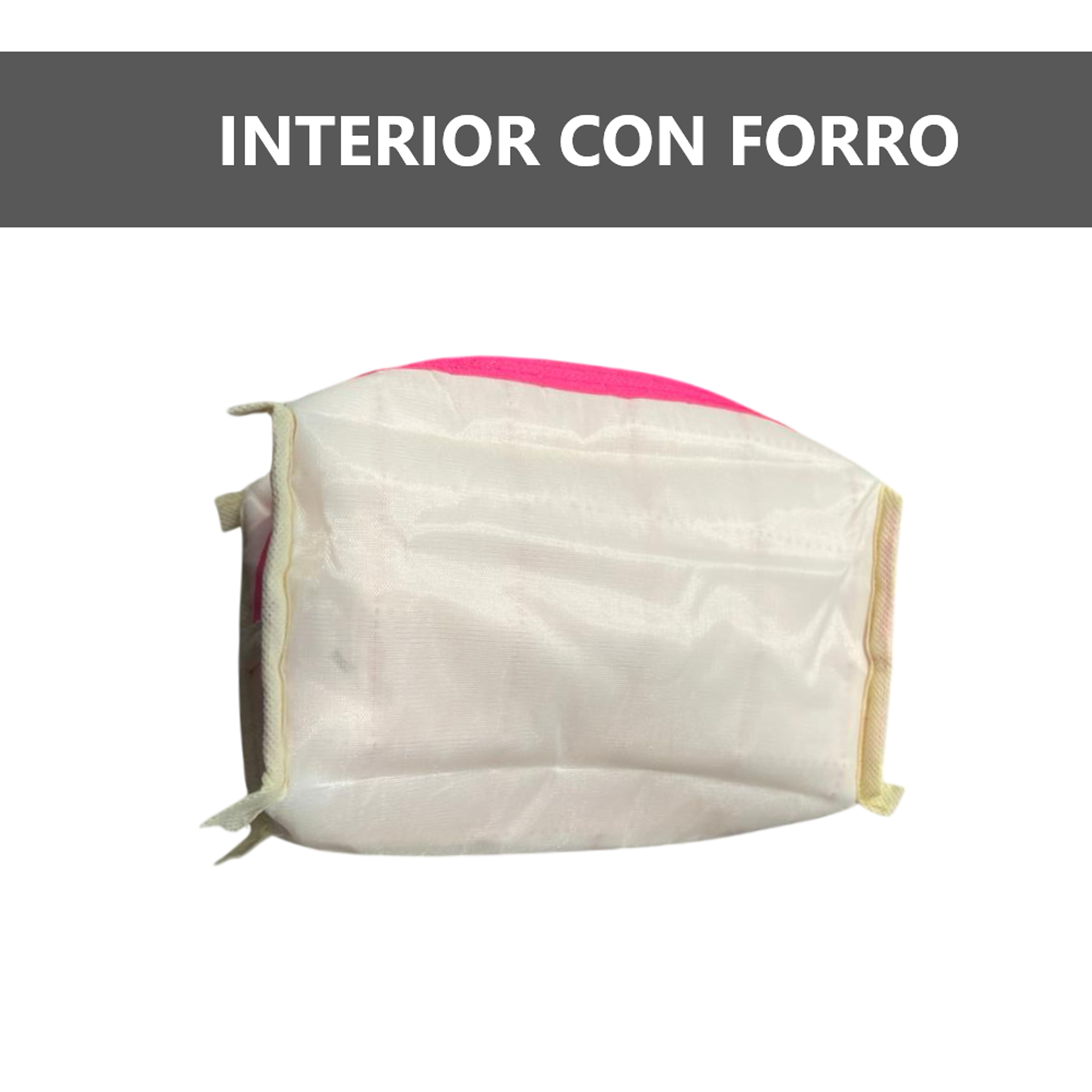 Cosmetiquera Fashion Puffer Amplia y Correa Brillante 5