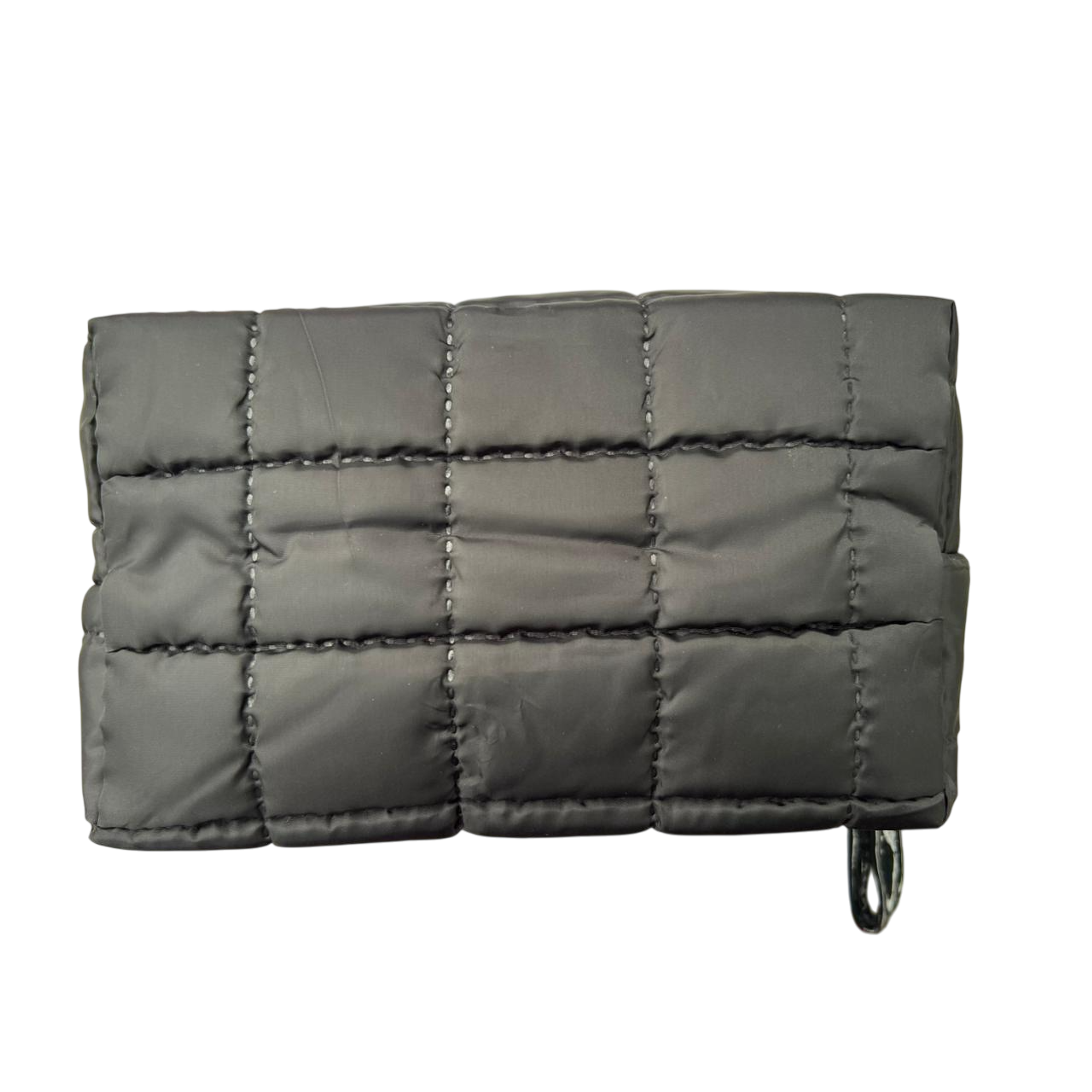 Cosmetiquera Fashion Puffer Amplia y Correa Brillante 17