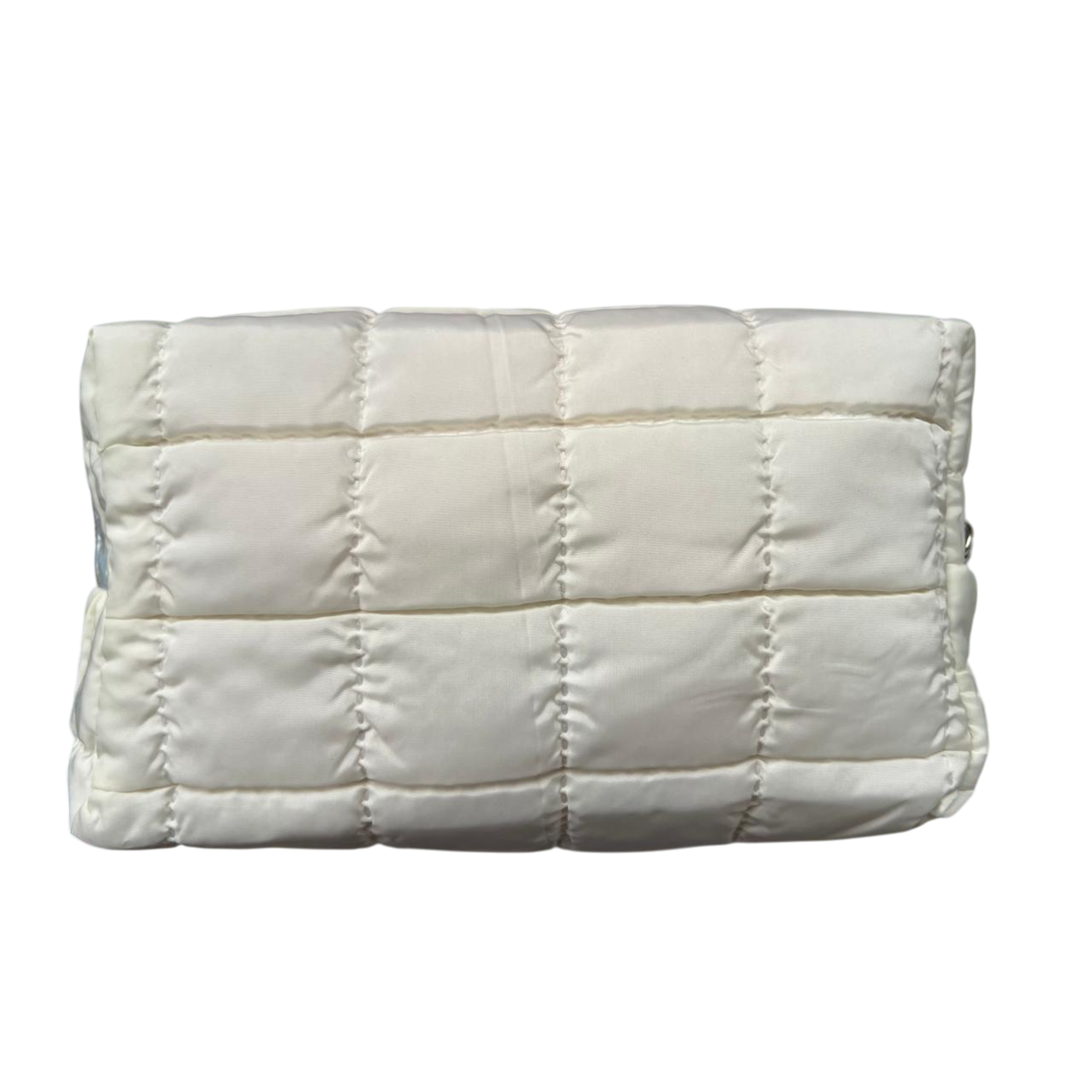 Cosmetiquera Fashion Puffer Amplia y Correa Brillante 27