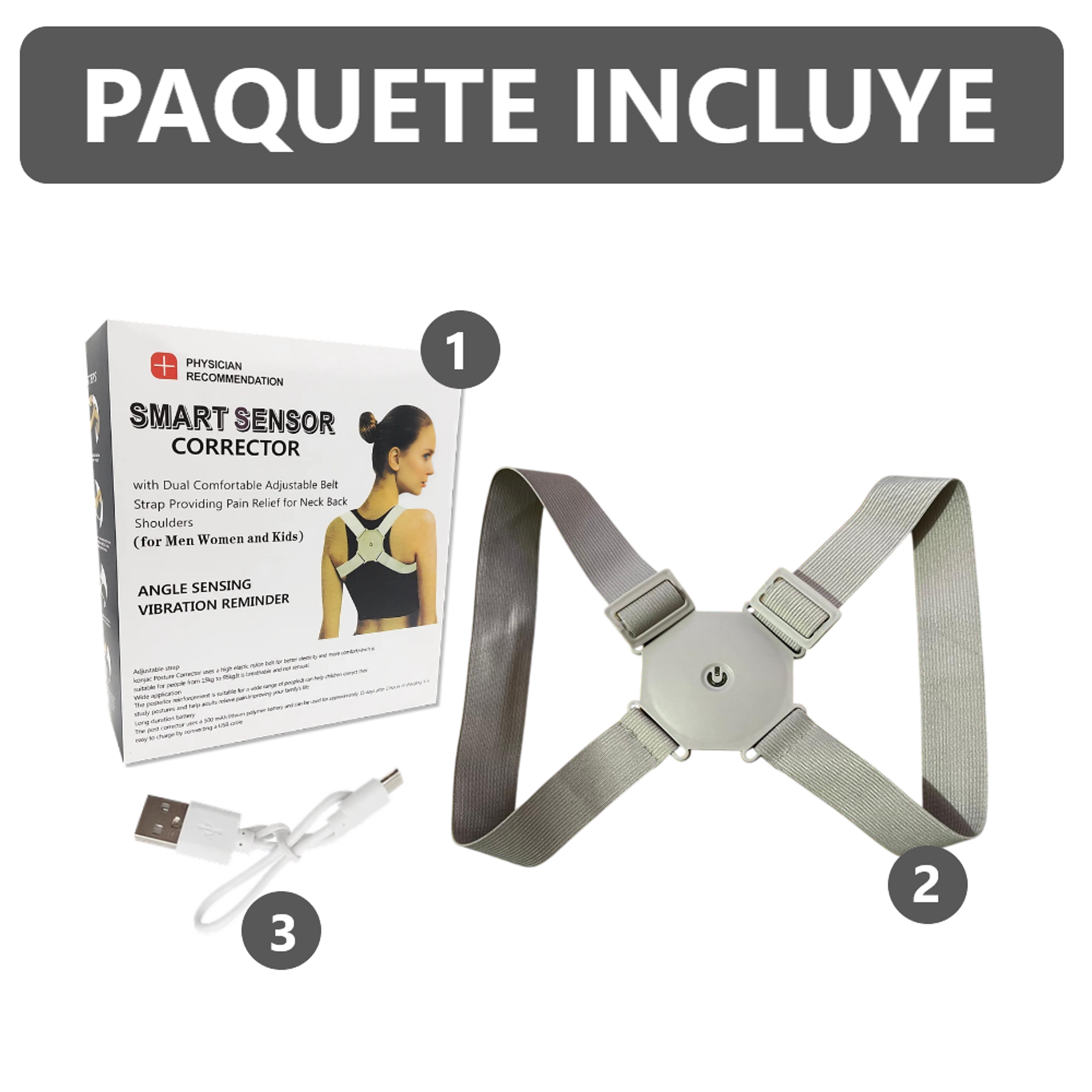 Corrector de Postura Smart Sensor con Vibración 5