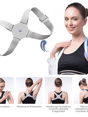 Corrector de Postura Smart Sensor con Vibración