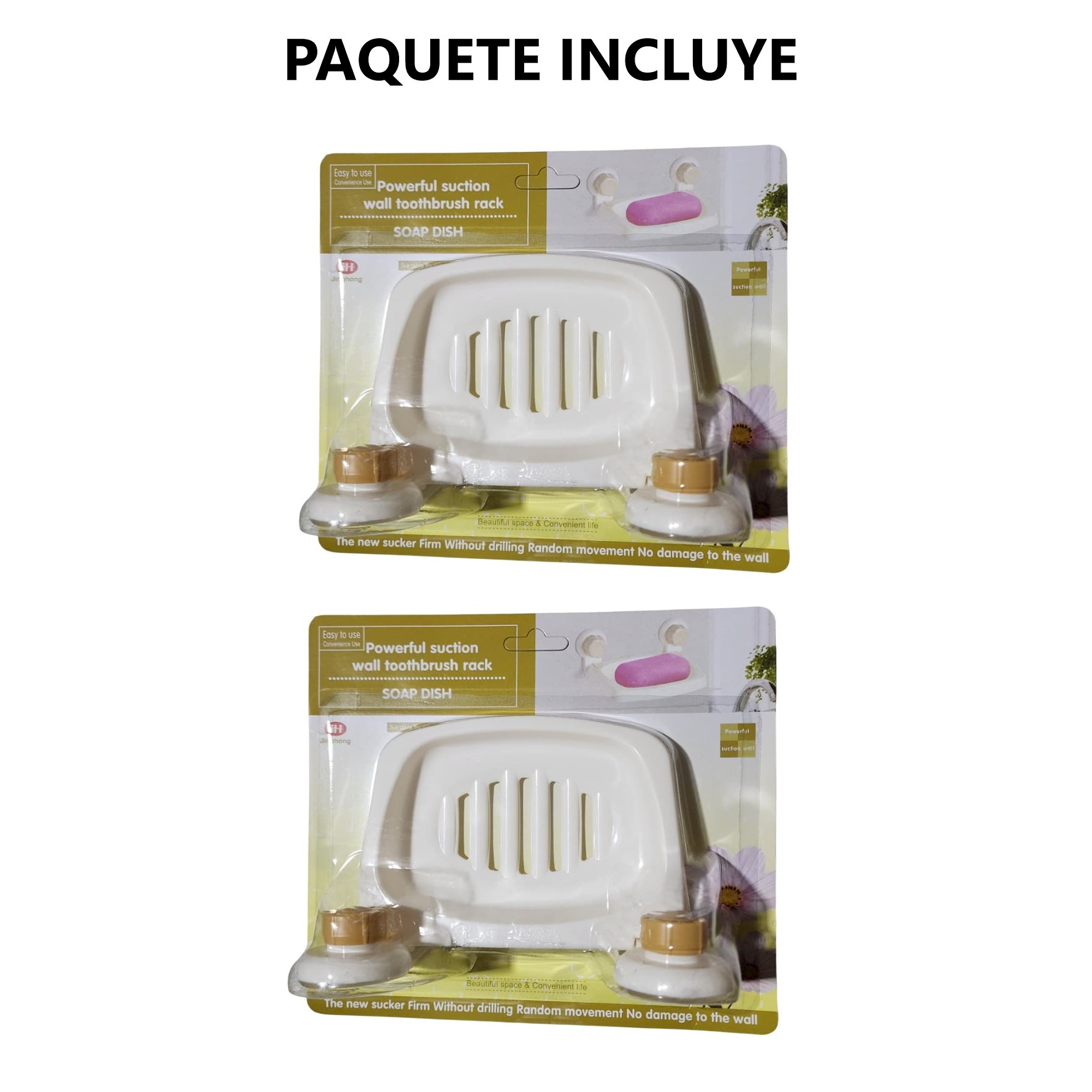 Jaboneras con ventosas antideslizante 6