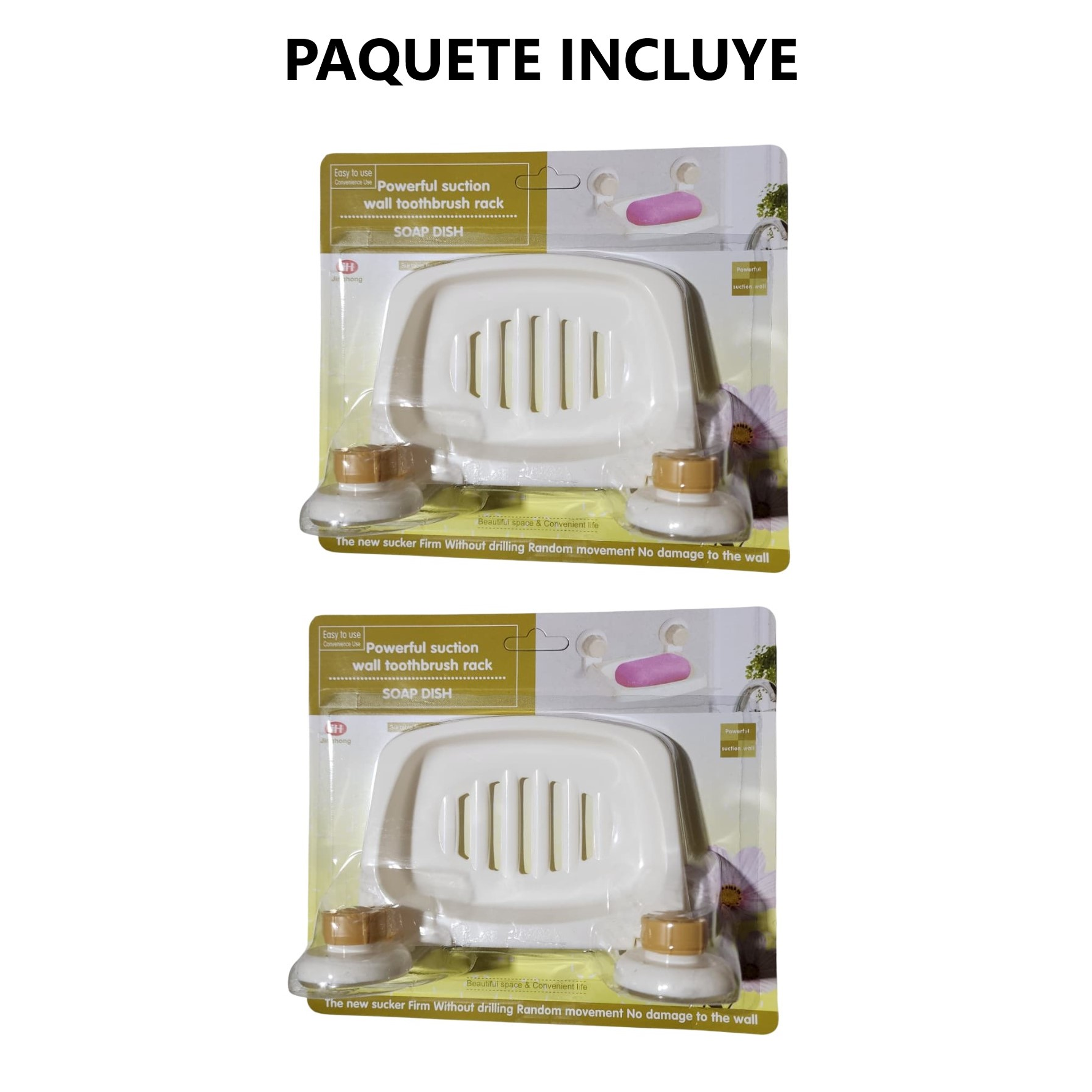 Jaboneras con ventosas antideslizante 6