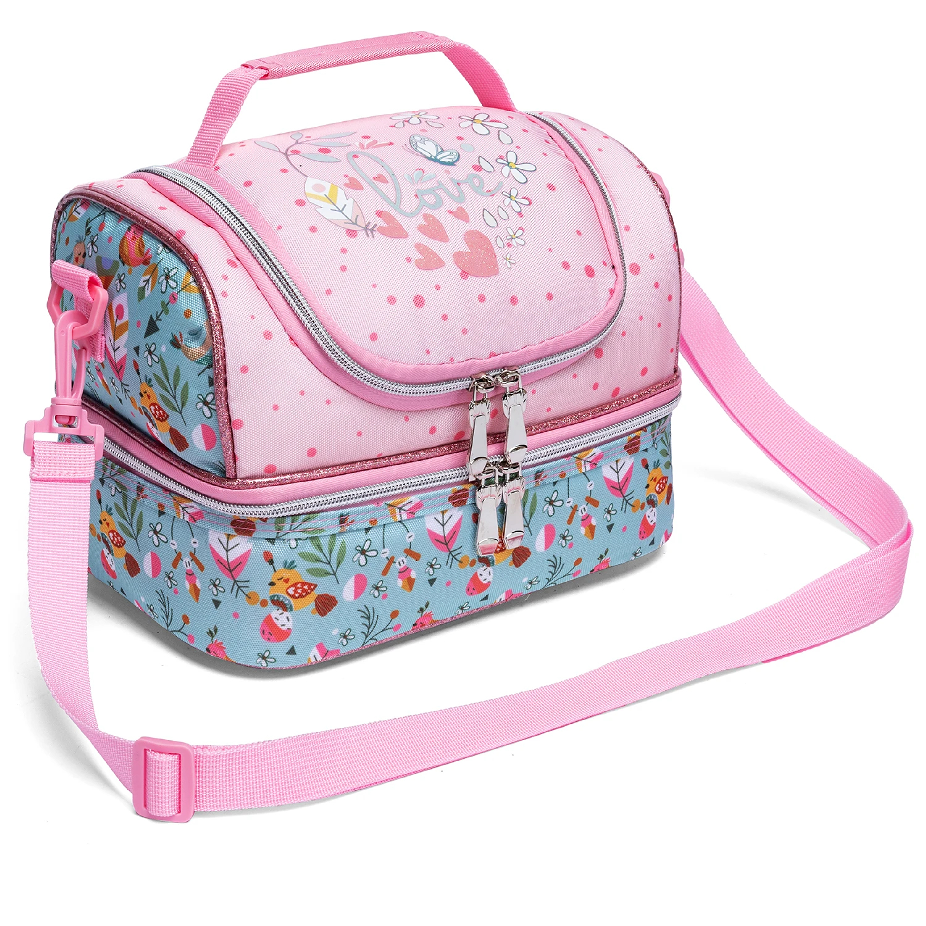 Lonchera térmica infantil con doble compartimento - Diseño Kawaii 1