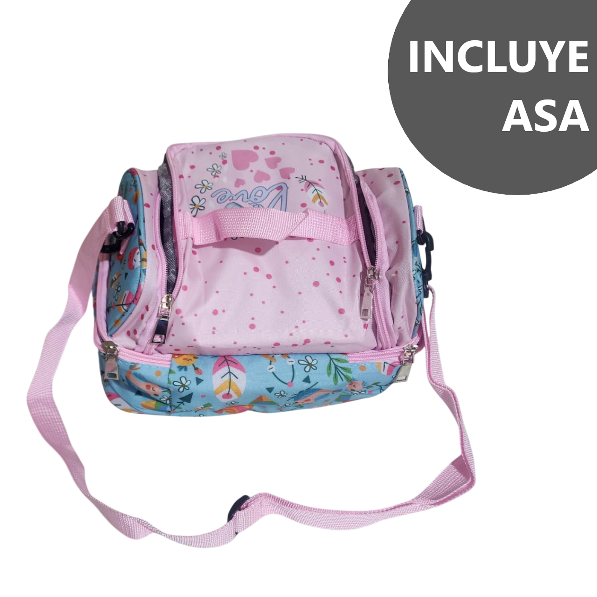 Lonchera térmica infantil con doble compartimento - Diseño Kawaii 3