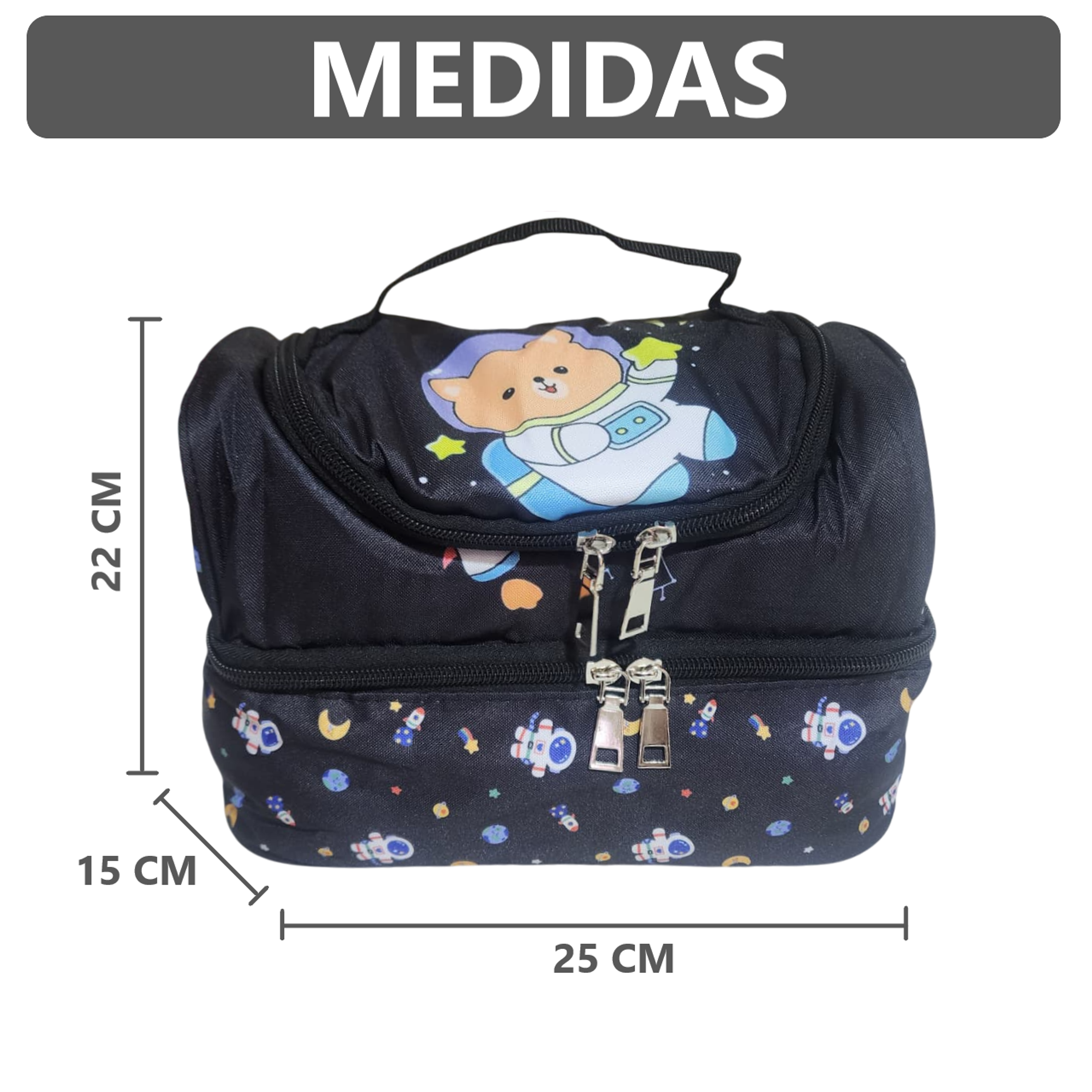 Lonchera térmica infantil con doble compartimento - Diseño Kawaii 13