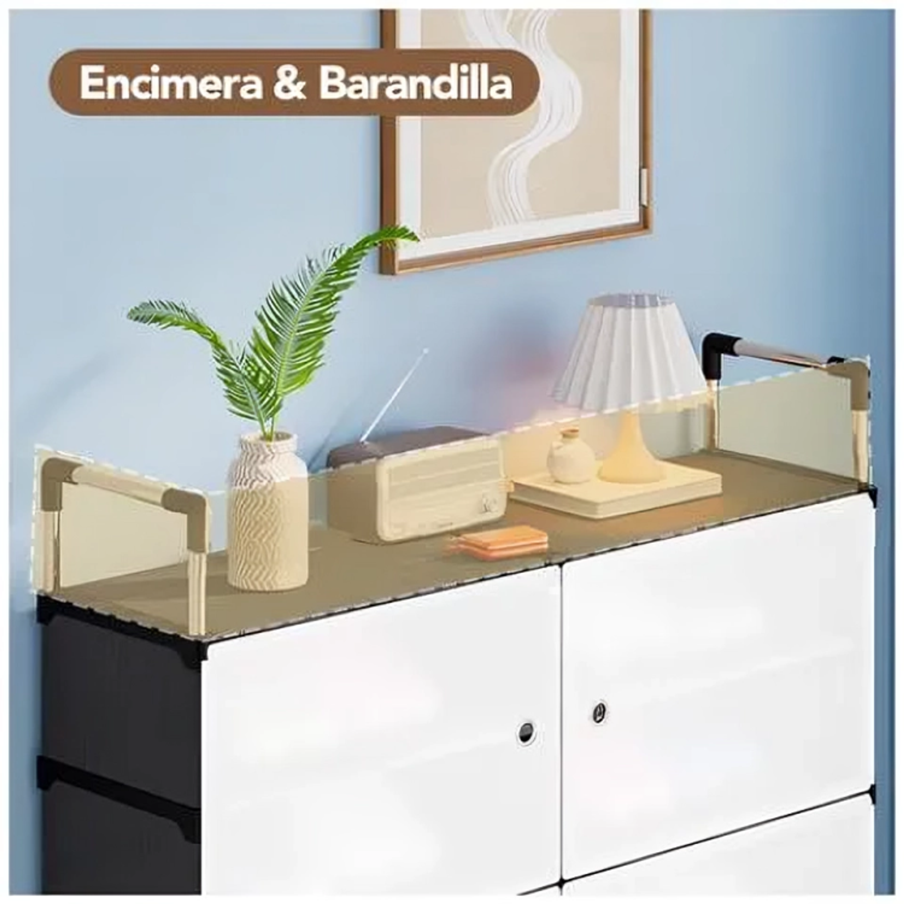 Zapatera organizador 3 niveles 6 puertas 8