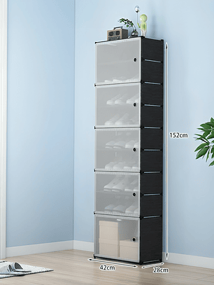 Zapatera organizador 5 niveles 5 puertas 