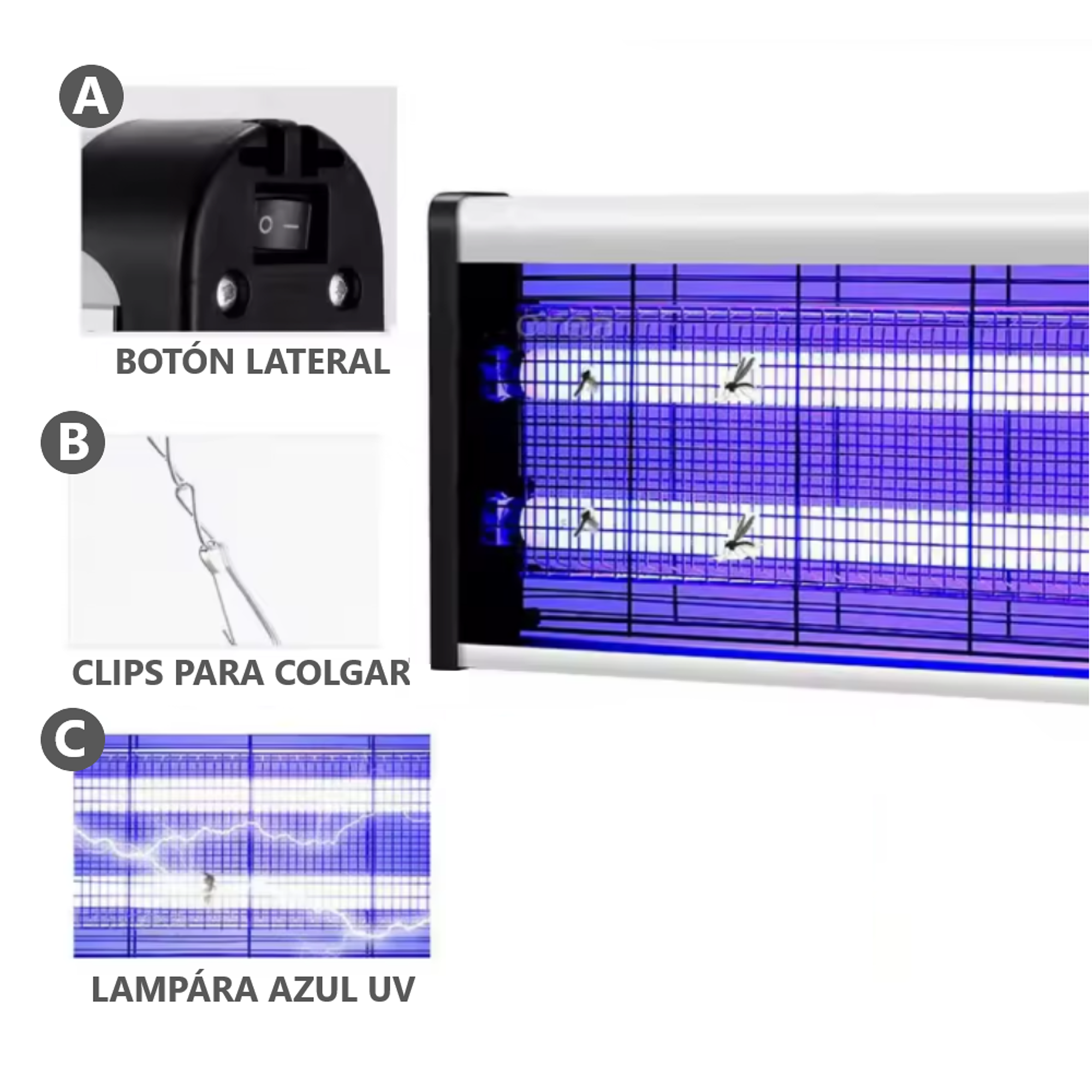 Lámpara Mata Mosquitos LED 6W Anti Insectos 6