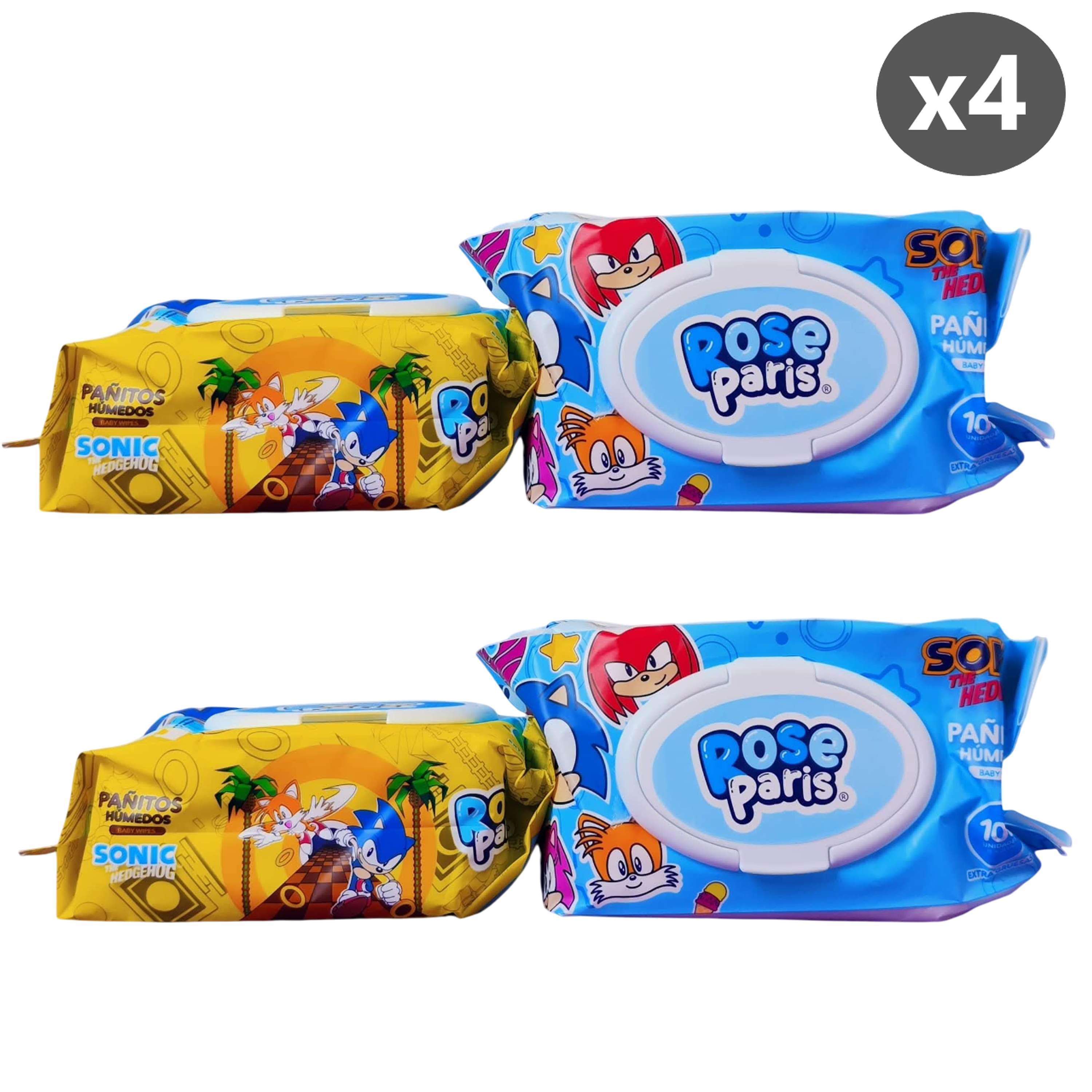 Pack x4 Paquetes De Toalla paño Húmeda  servilleta por 100 und cada uno 3