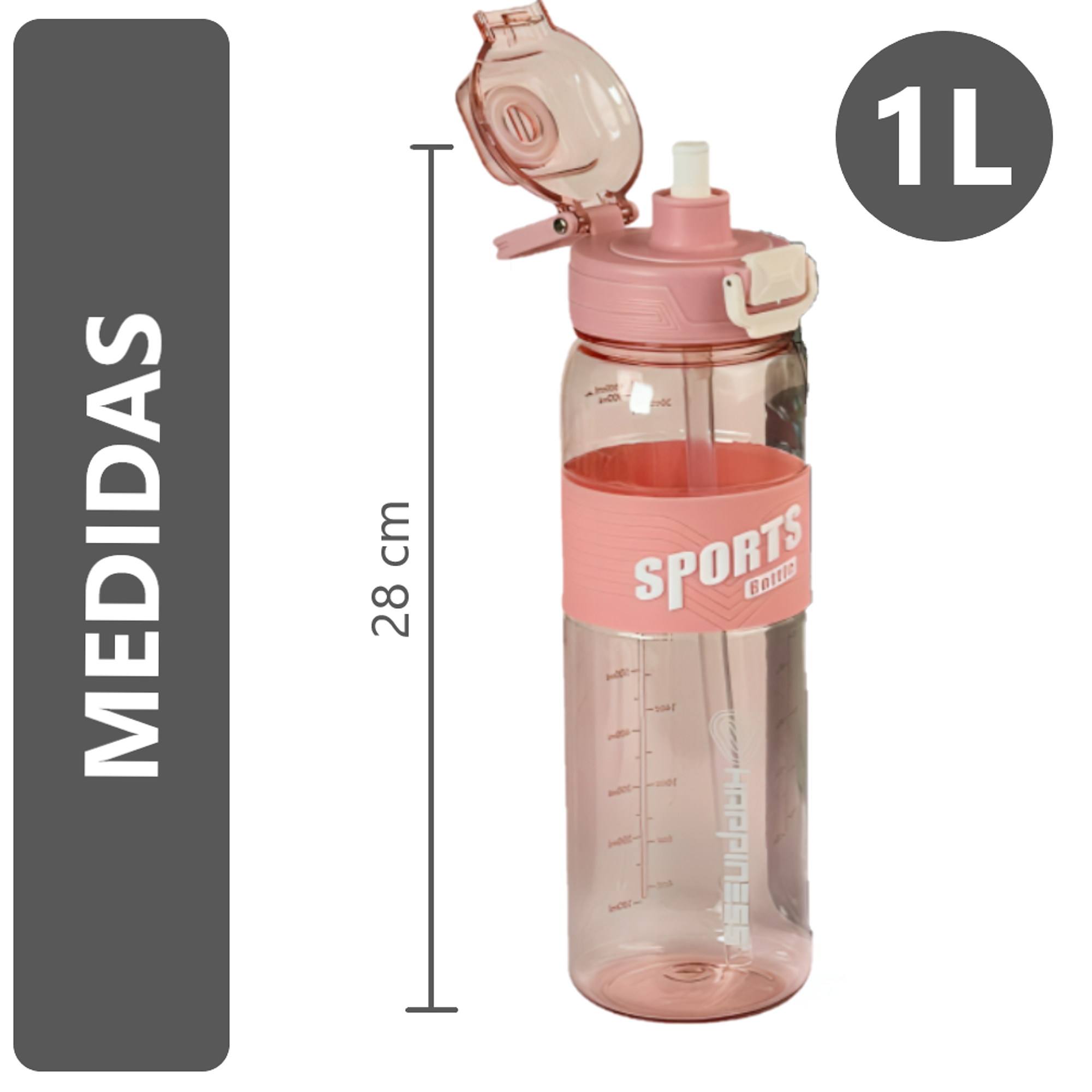 Tomatodo con boca gruesa botella de 1 litro 9