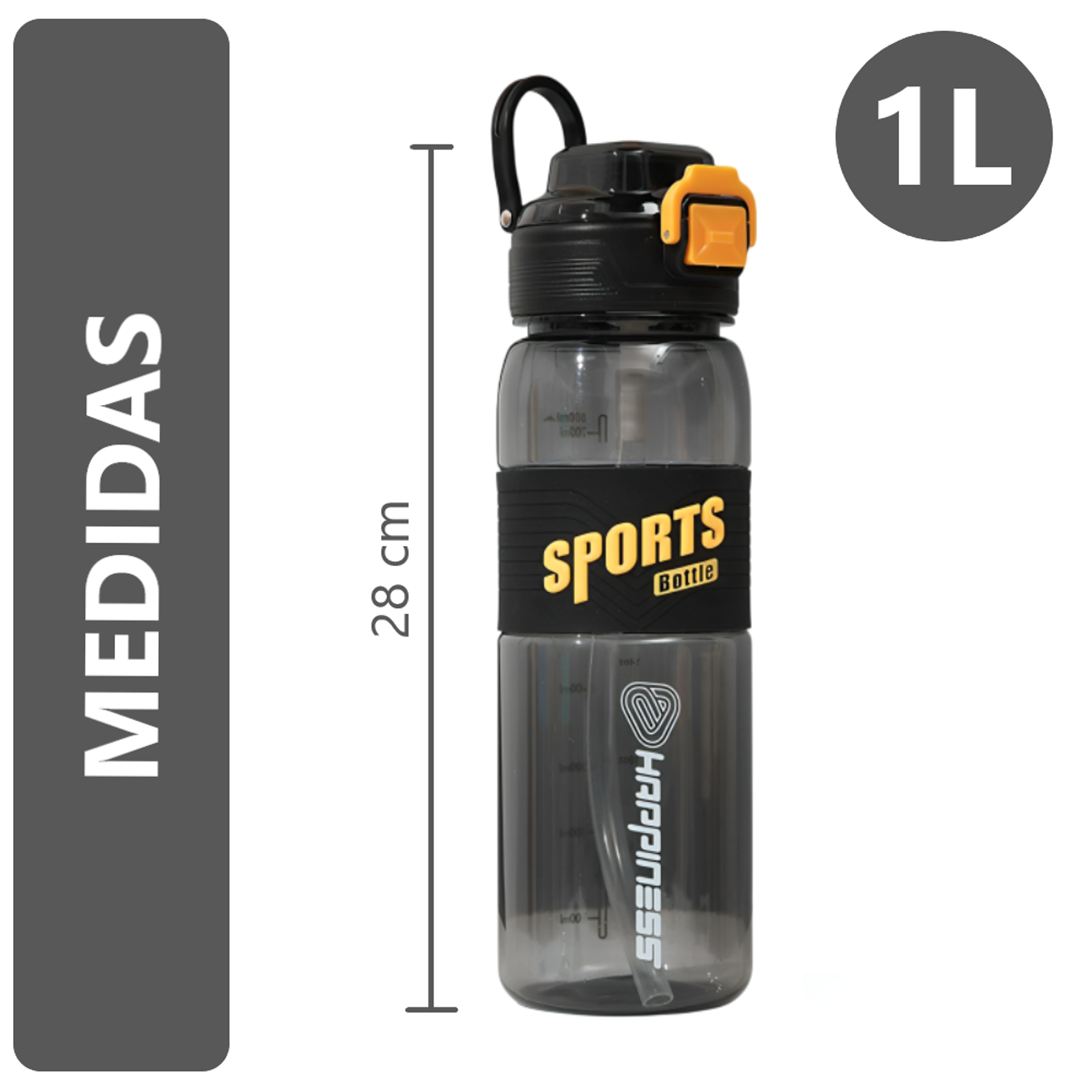 Tomatodo con boca gruesa botella de 1 litro 12