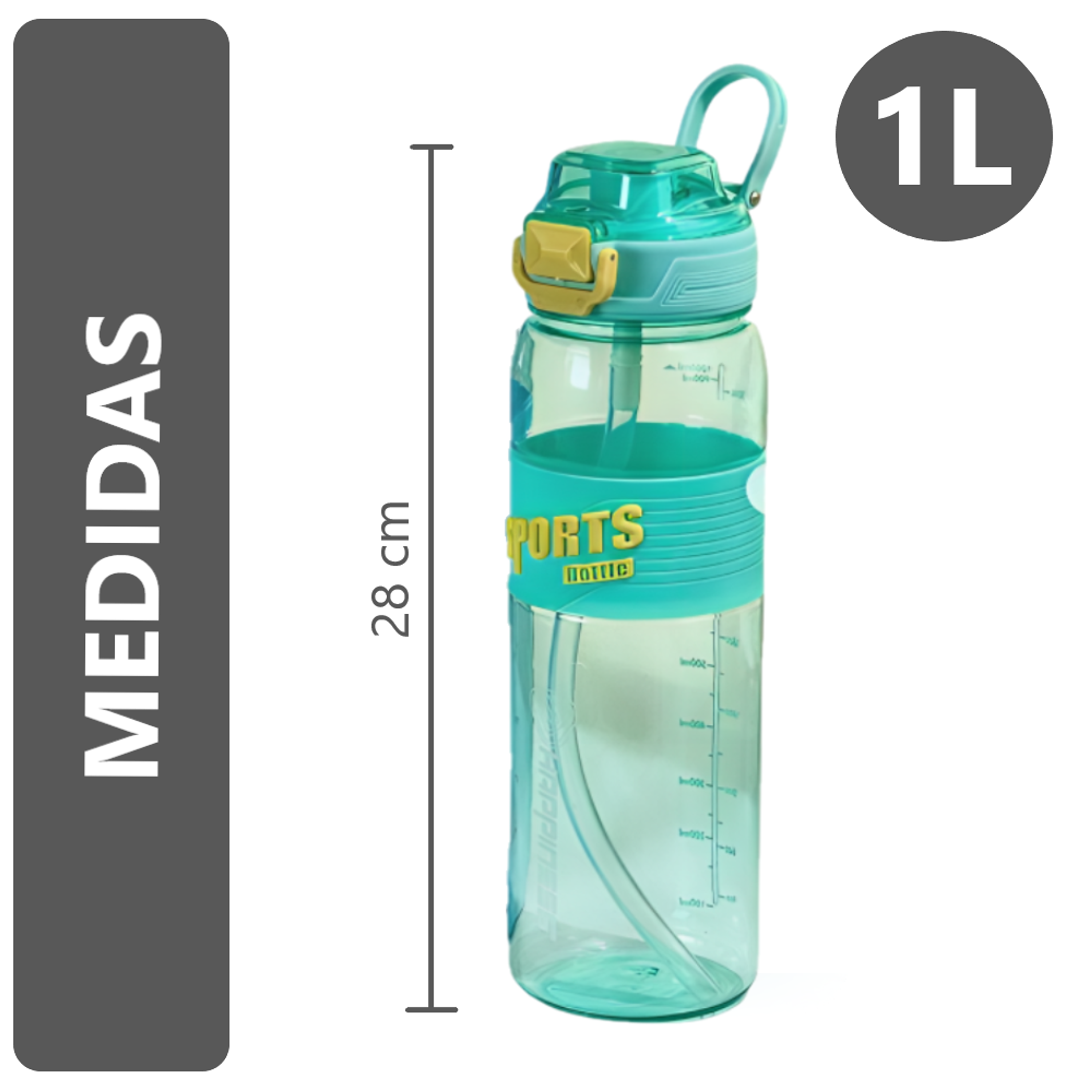 Tomatodo con boca gruesa botella de 1 litro 16