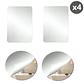 Pack x4 Espejos Adhesivo Circular y Rectangular Decorativo Sticker - Miniatura 1