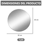 Pack x3 Espejos Adhesivo Circular Decorativo Sticker - 30cm x 30cm - Miniatura 2