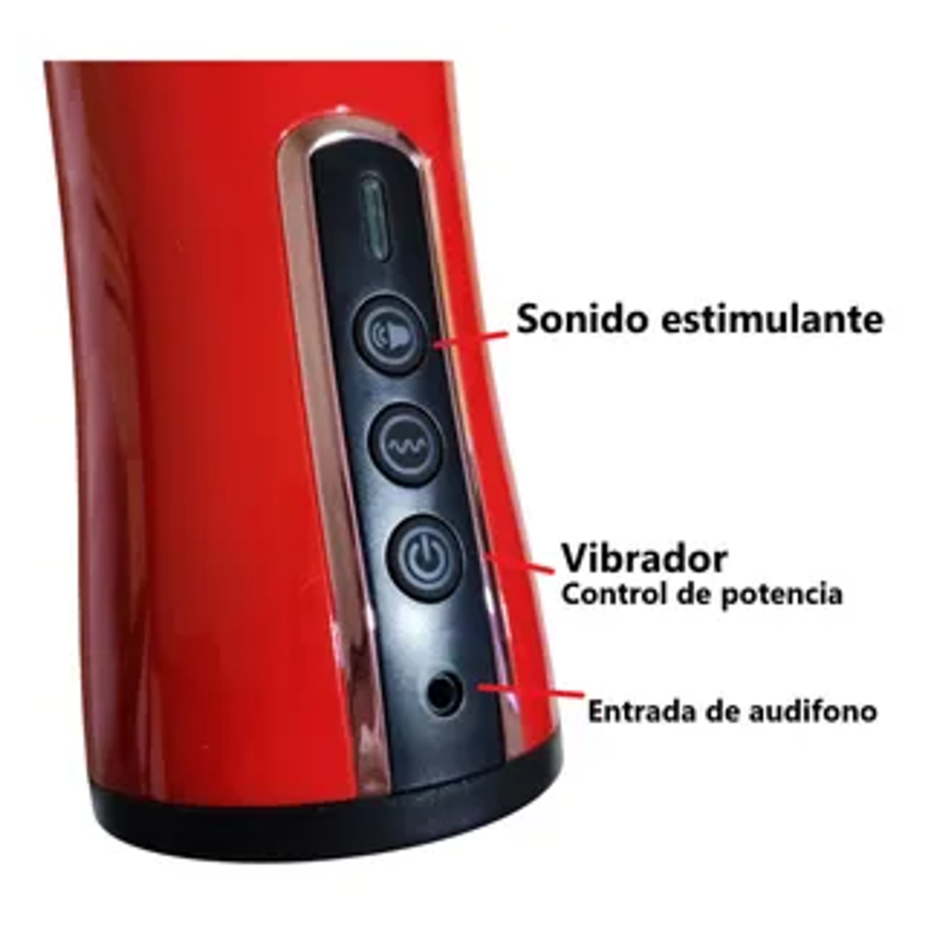 Masturbador Masculino Con Vibrador Y Sonido 3