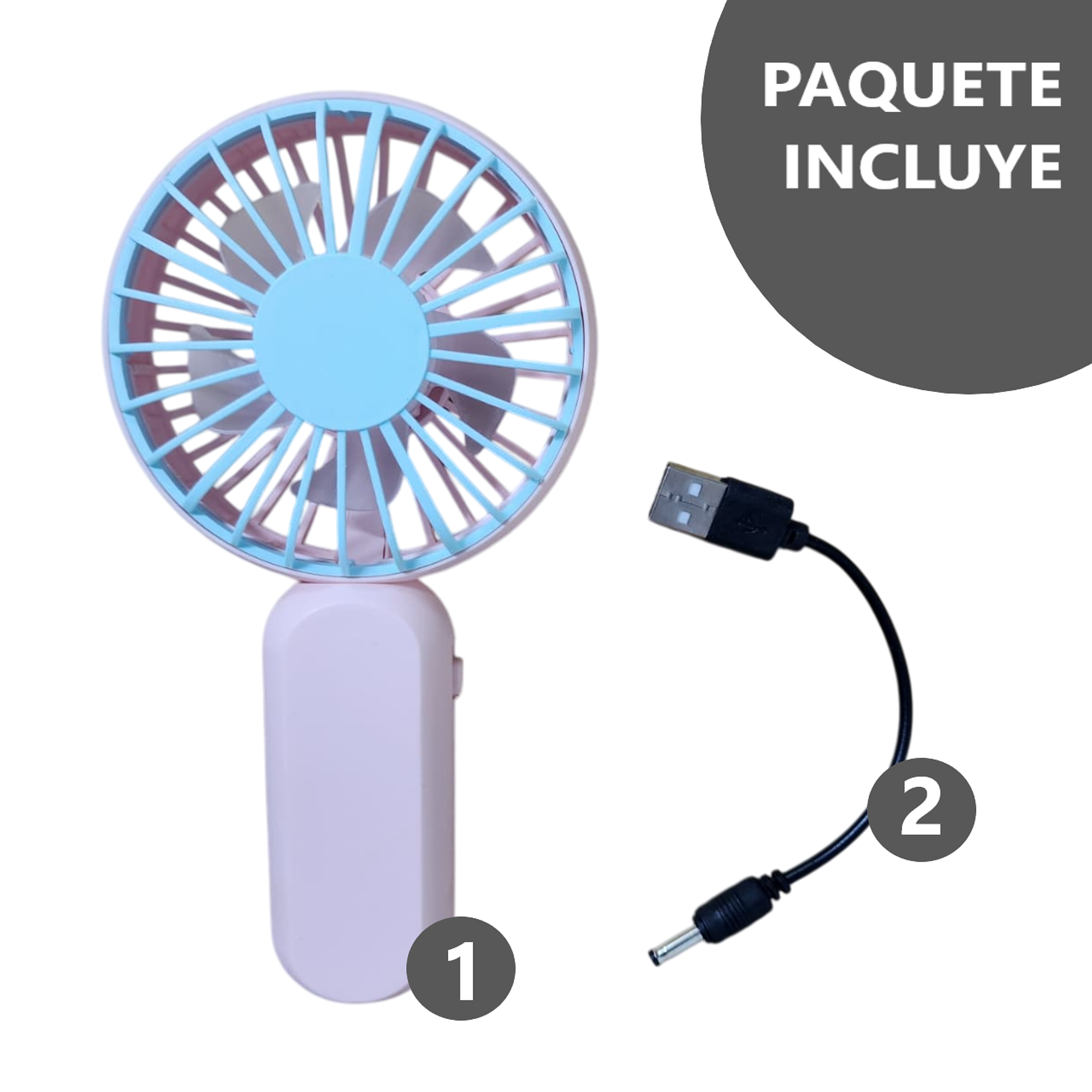 Potente Mini Ventilador portátil 1 velocidad 3
