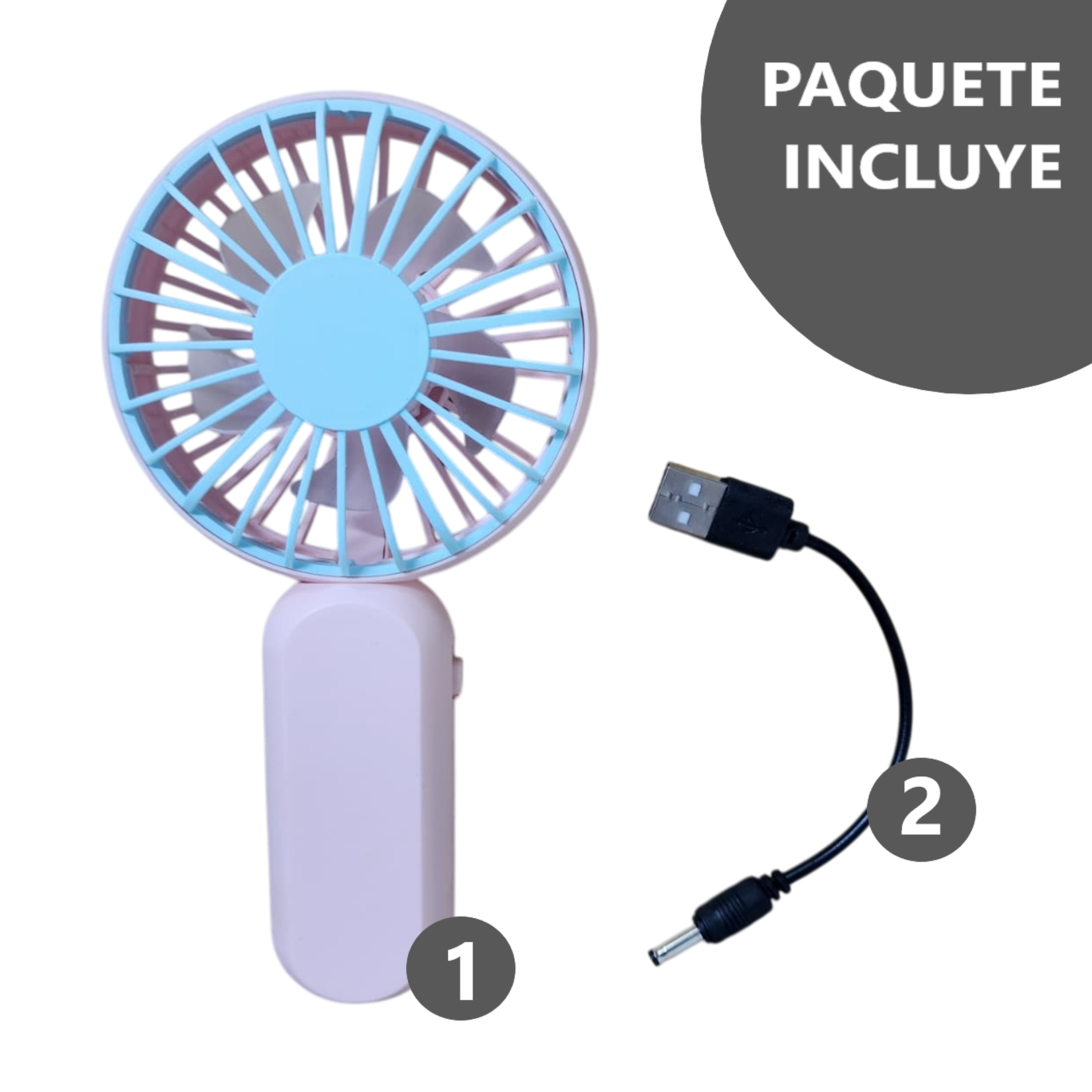 Potente Mini Ventilador portátil 1 velocidad 3