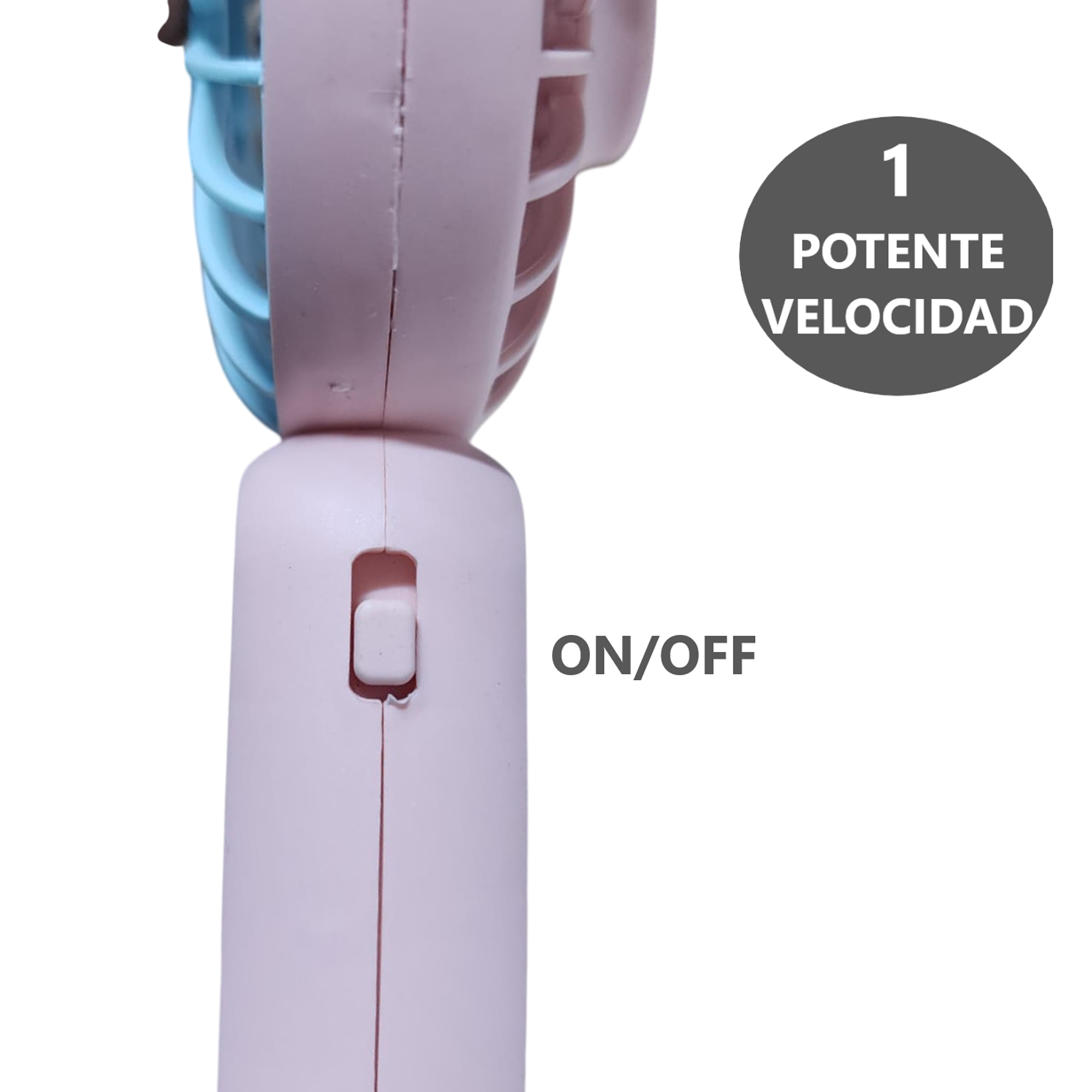 Potente Mini Ventilador portátil 1 velocidad 4