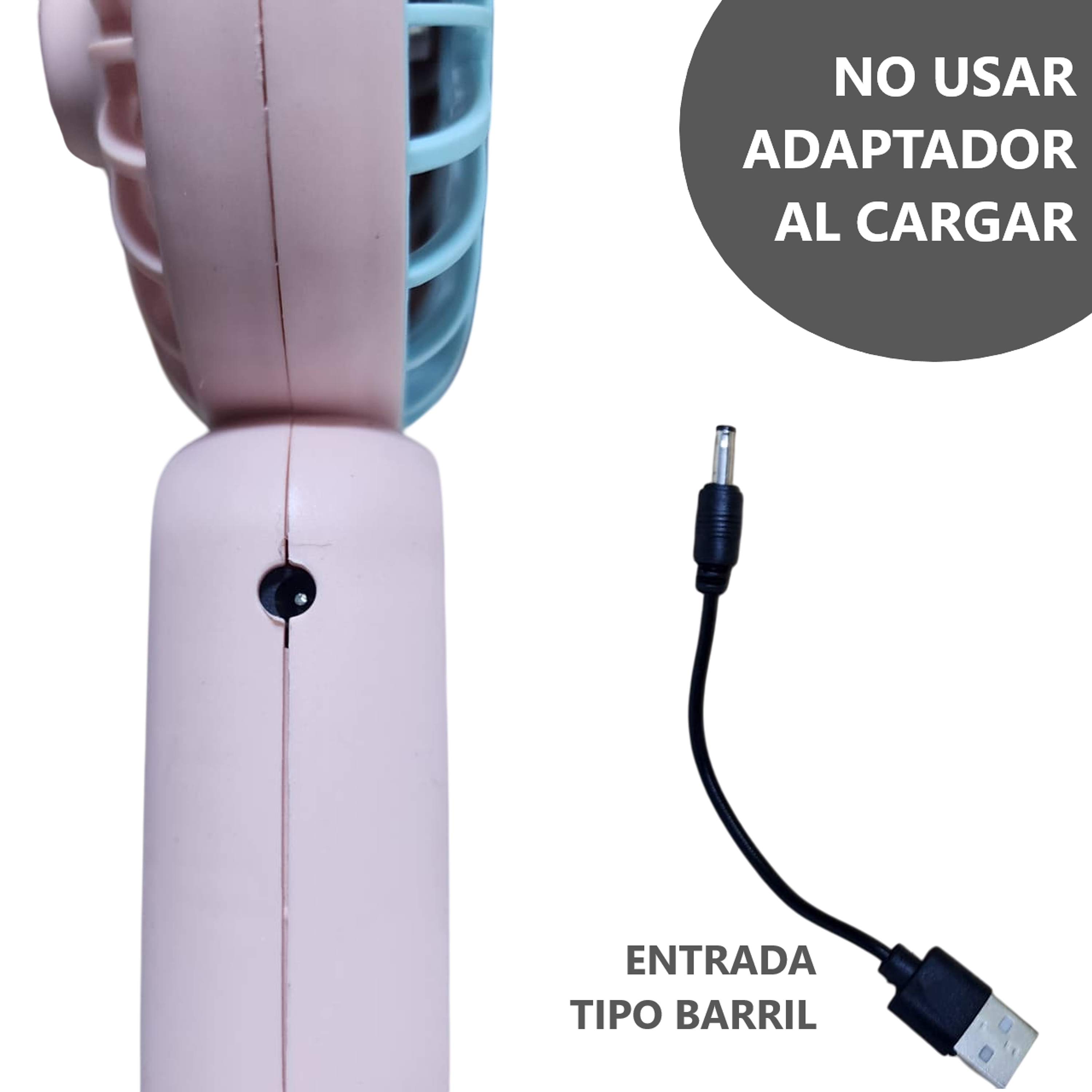 Potente Mini Ventilador portátil 1 velocidad 5