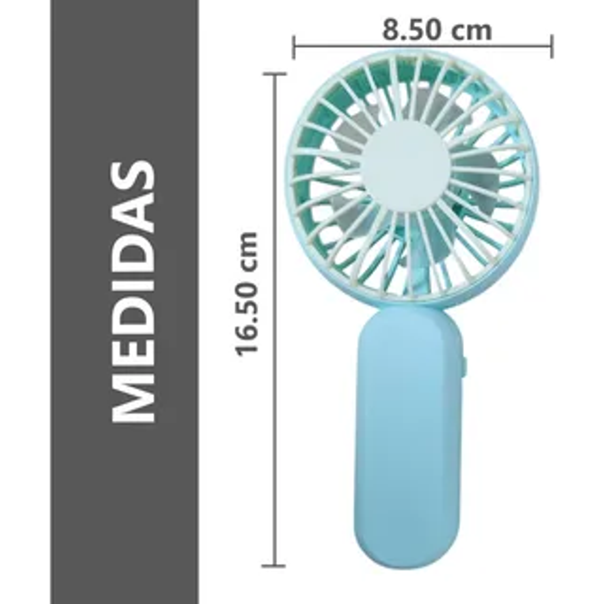 Potente Mini Ventilador portátil 1 velocidad 8