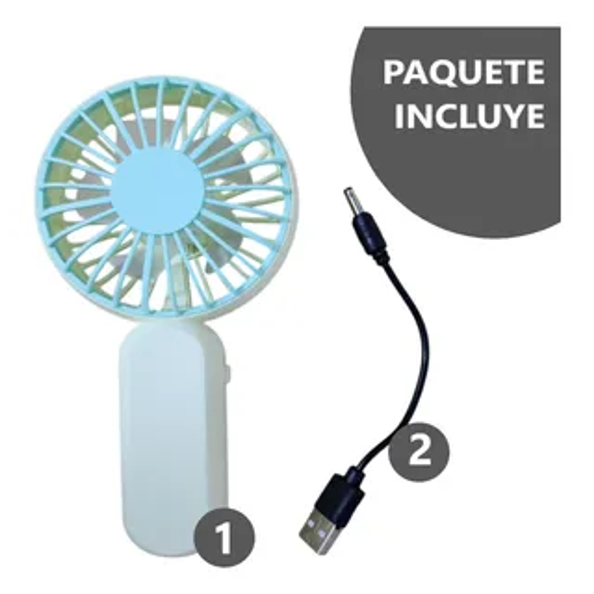 Potente Mini Ventilador portátil 1 velocidad 12