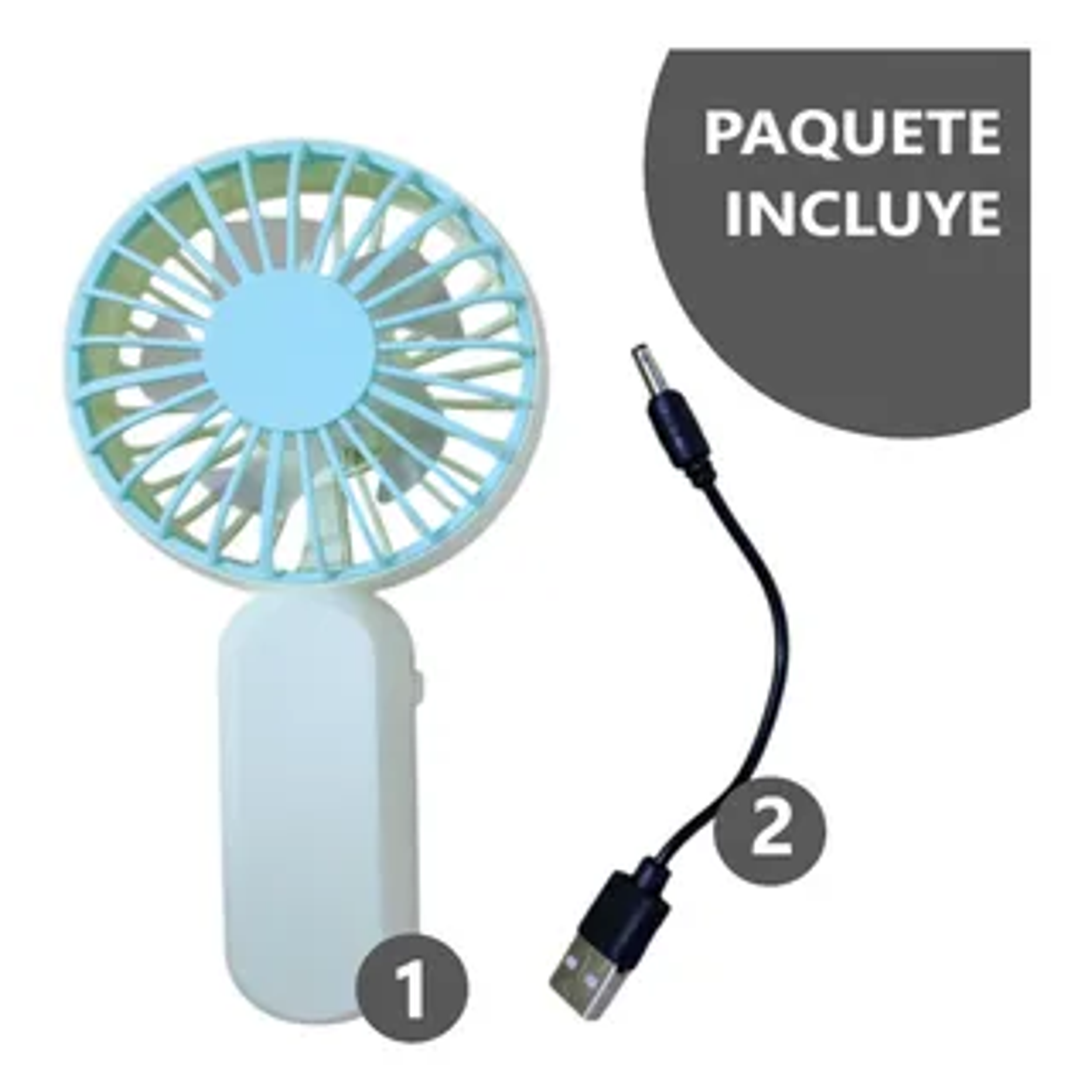 Potente Mini Ventilador portátil 1 velocidad 12