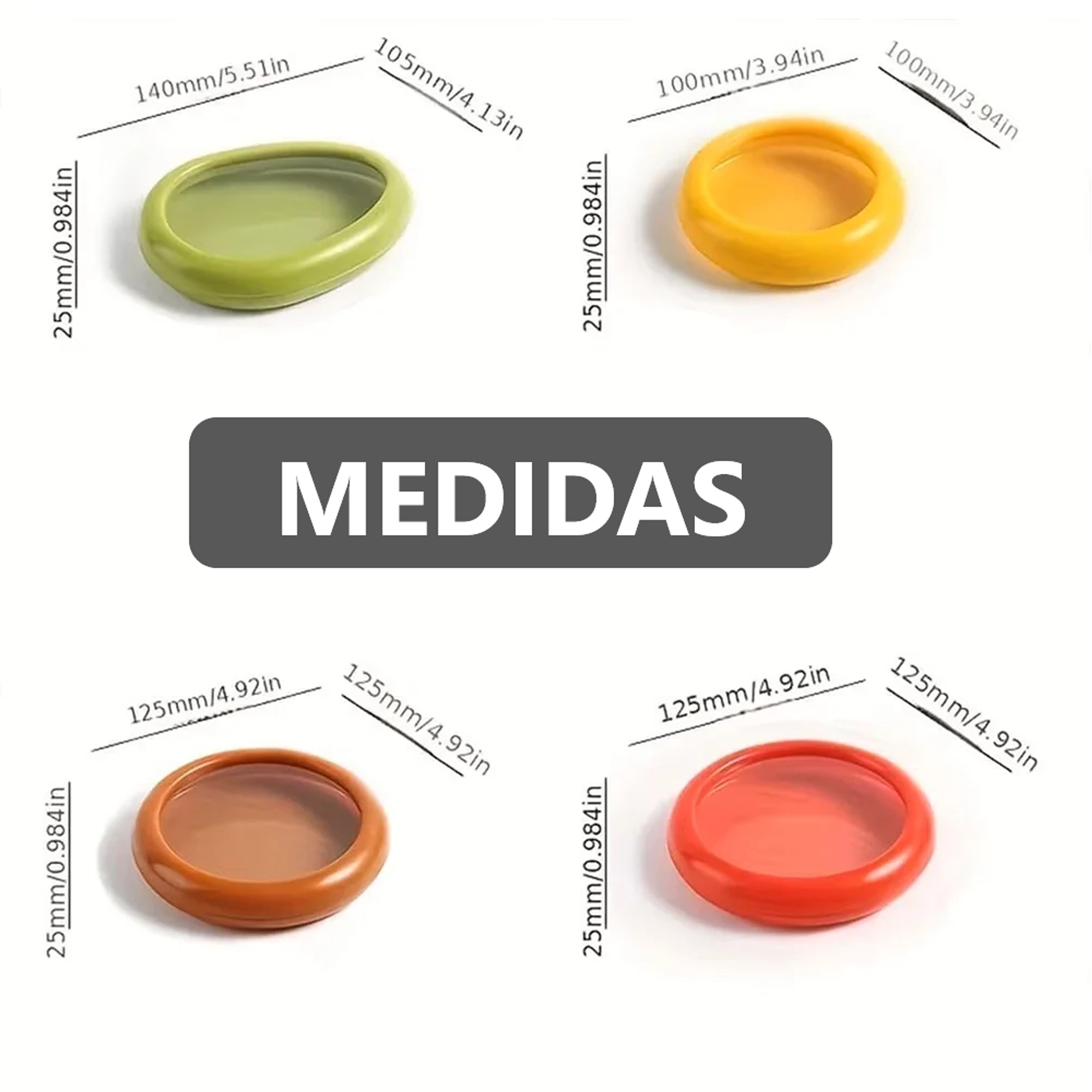 Pack x4 Contenedor Fresh Stretch para Alimentos 8