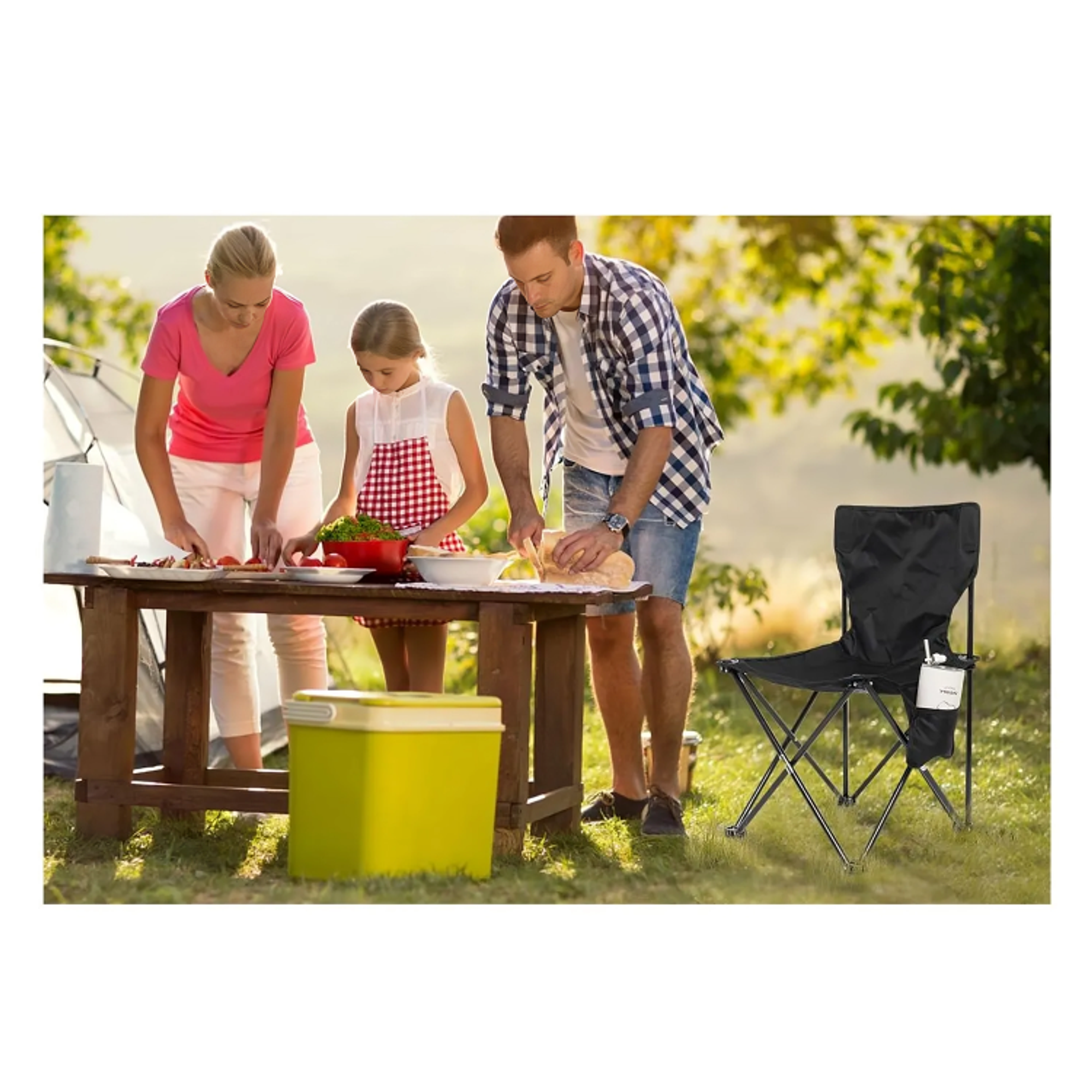 Silla de Camping Compacta Plegable con bolsa 5