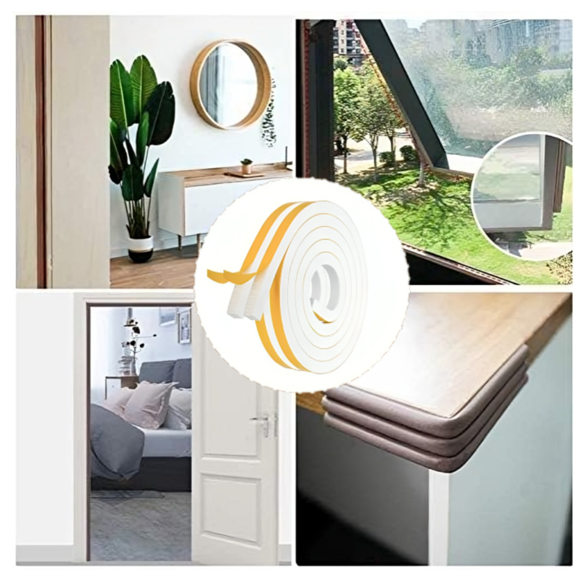 Burlete Adhesivo Para Puertas y Ventanas 6m 13