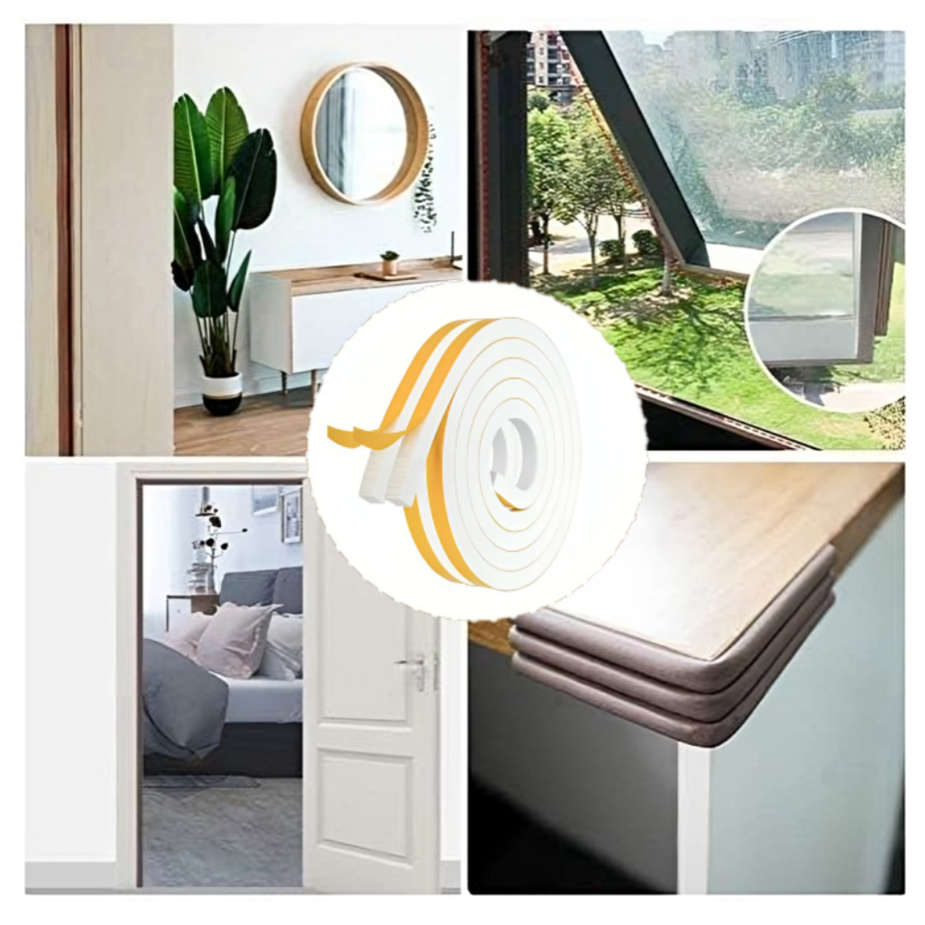 Burlete Adhesivo Para Puertas y Ventanas 6m 13