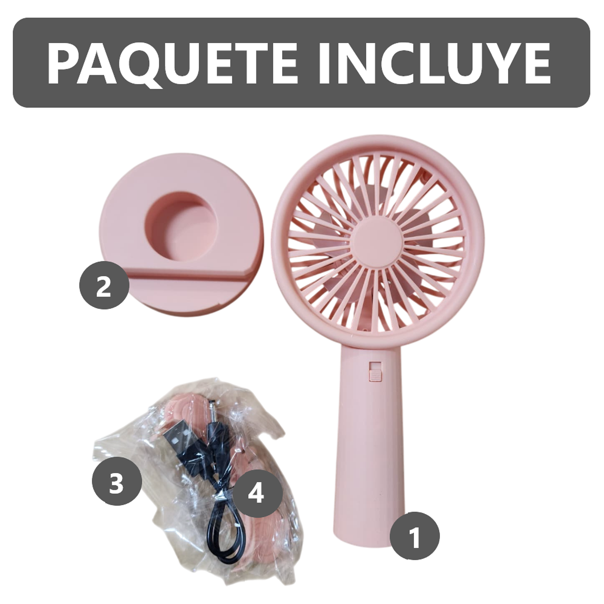 Potente Ventilador portátil 1 velocidad  2