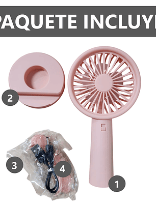 Potente Ventilador portátil 1 velocidad 