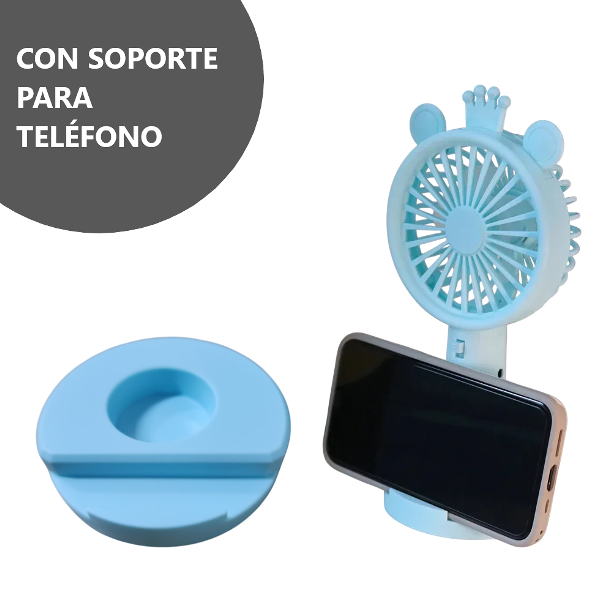 Potente Ventilador portátil 1 velocidad  7