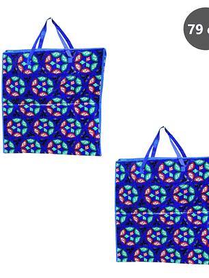 2 bolsas con cierre de 79cm  con diseño - GRANDE 