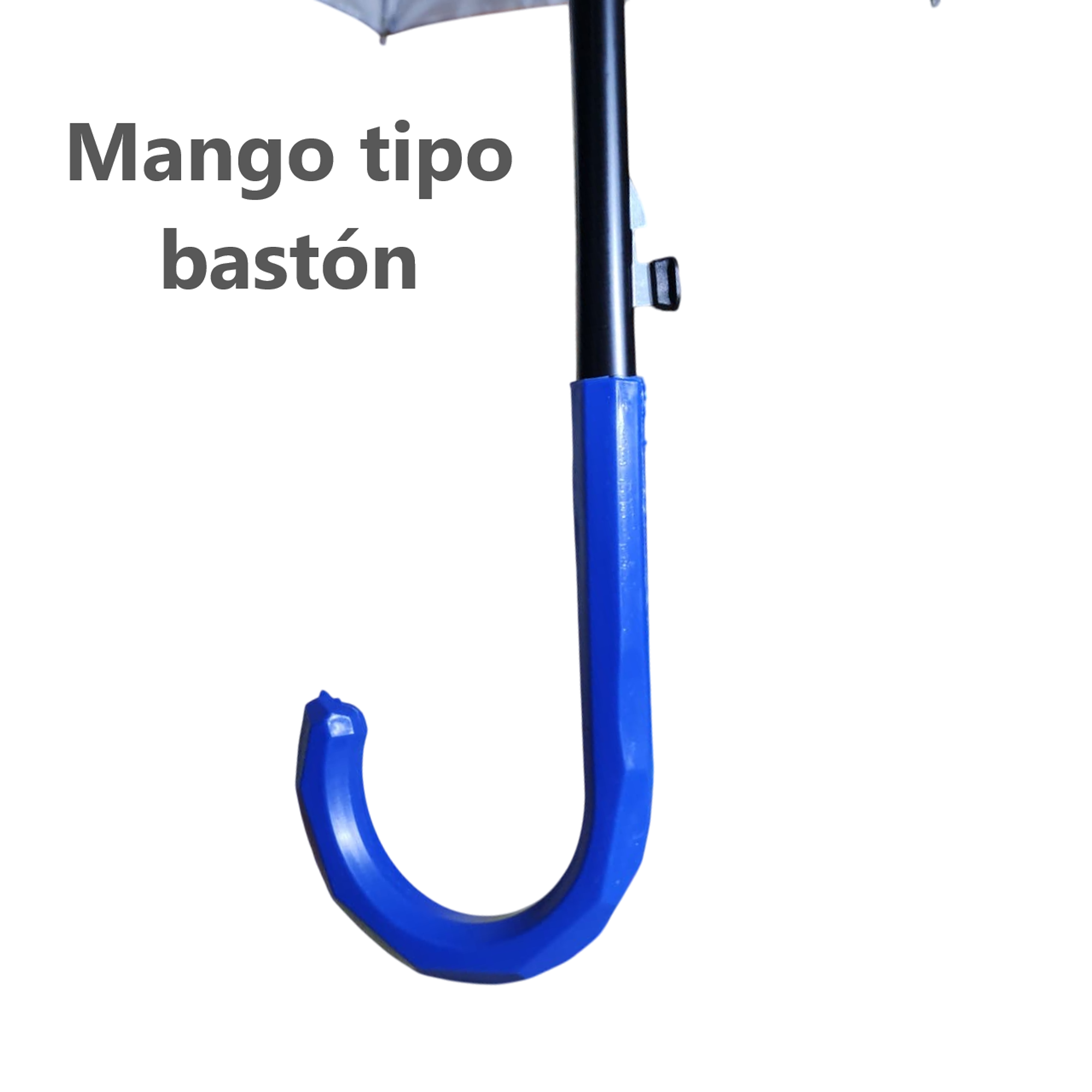 Sombrilla de mano grande con mango tipo bastón  10