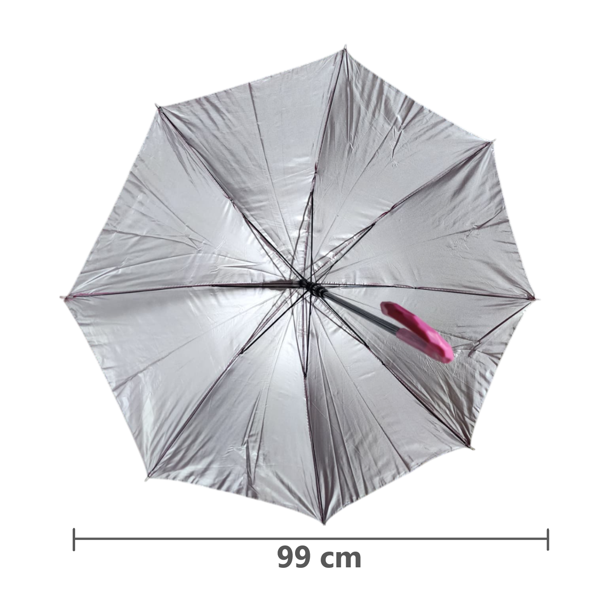 Sombrilla de mano grande con mango tipo bastón  3