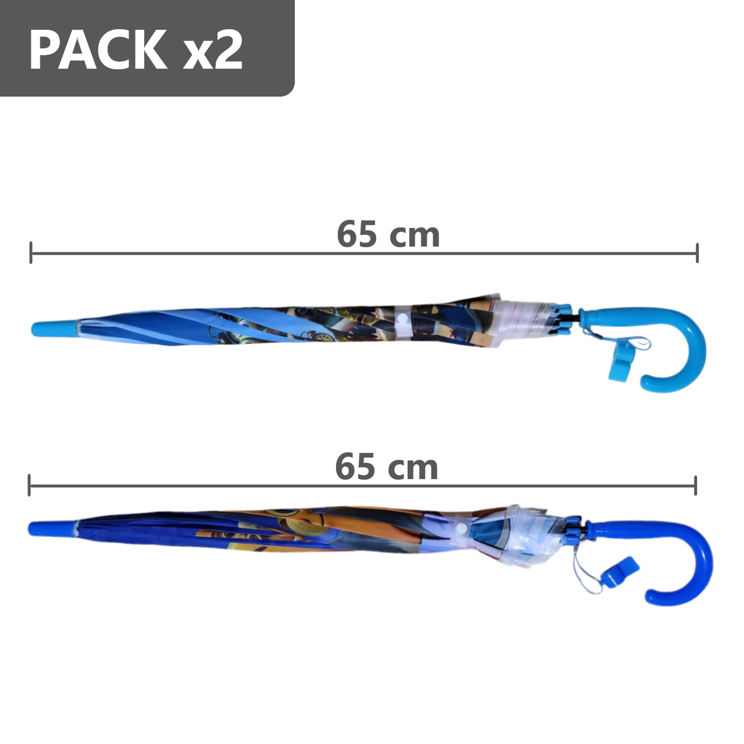 Pack x2 Sombrillas Paraguas para niños  2