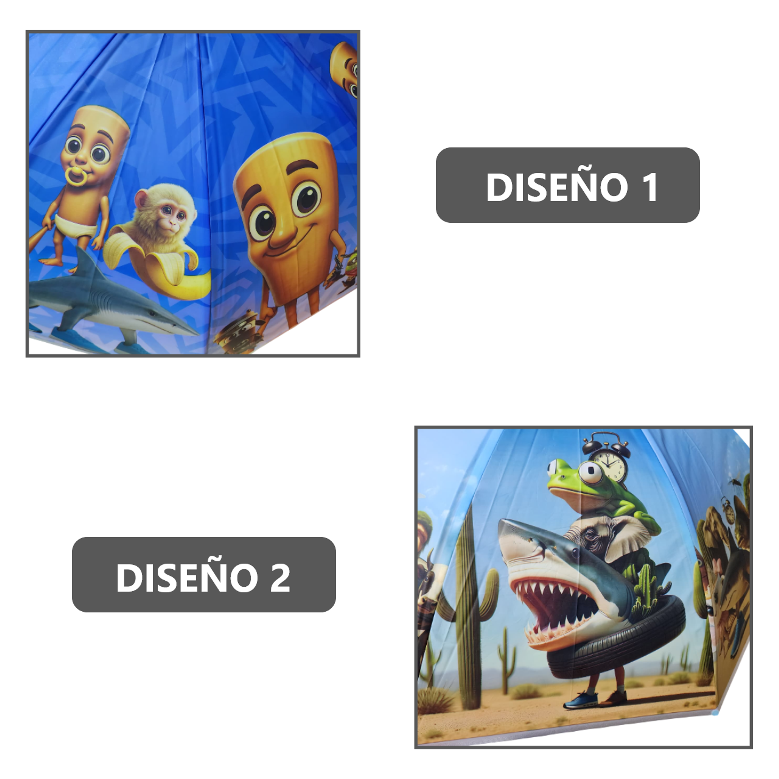 Pack x2 Sombrillas Paraguas para niños  4