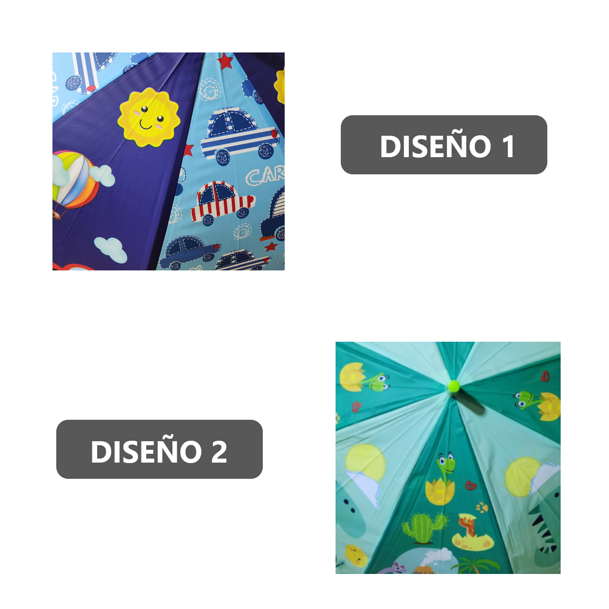 Pack x2 Sombrillas Paraguas para niños  7