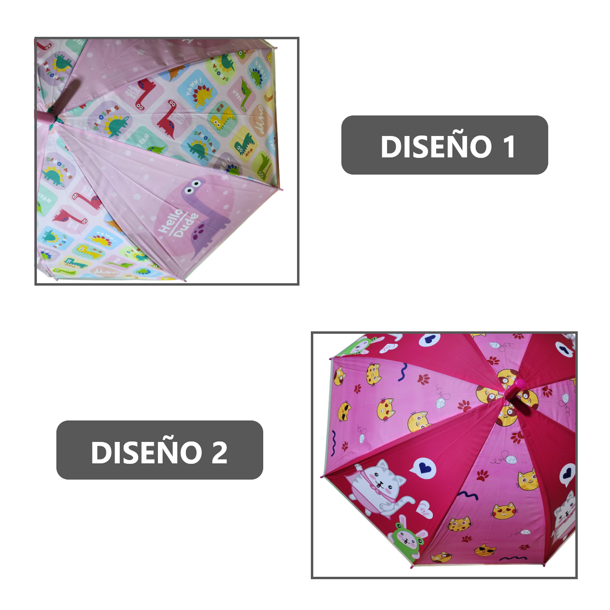 Pack x2 Sombrillas Paraguas para niños  22