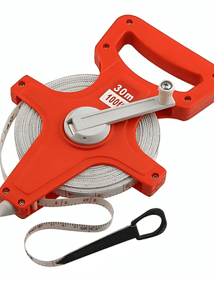 Cinta Métrica Fibra de Vidrio 30m100ft para exterior