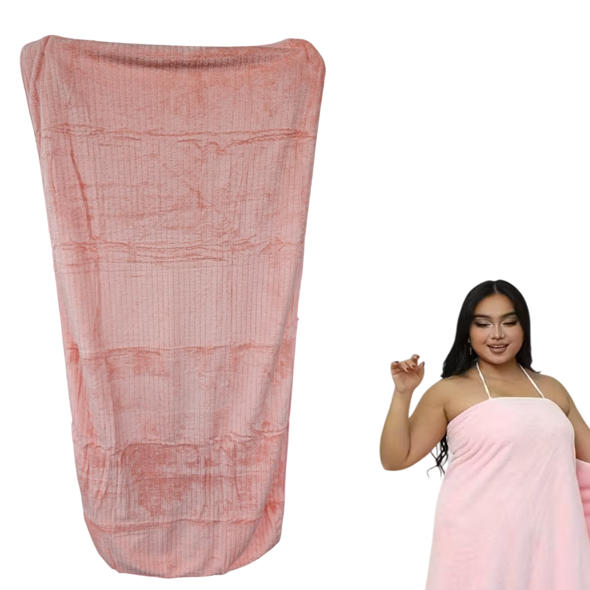 Toalla de cuerpo Suave Rosado Oscuro - 140x70cm 1