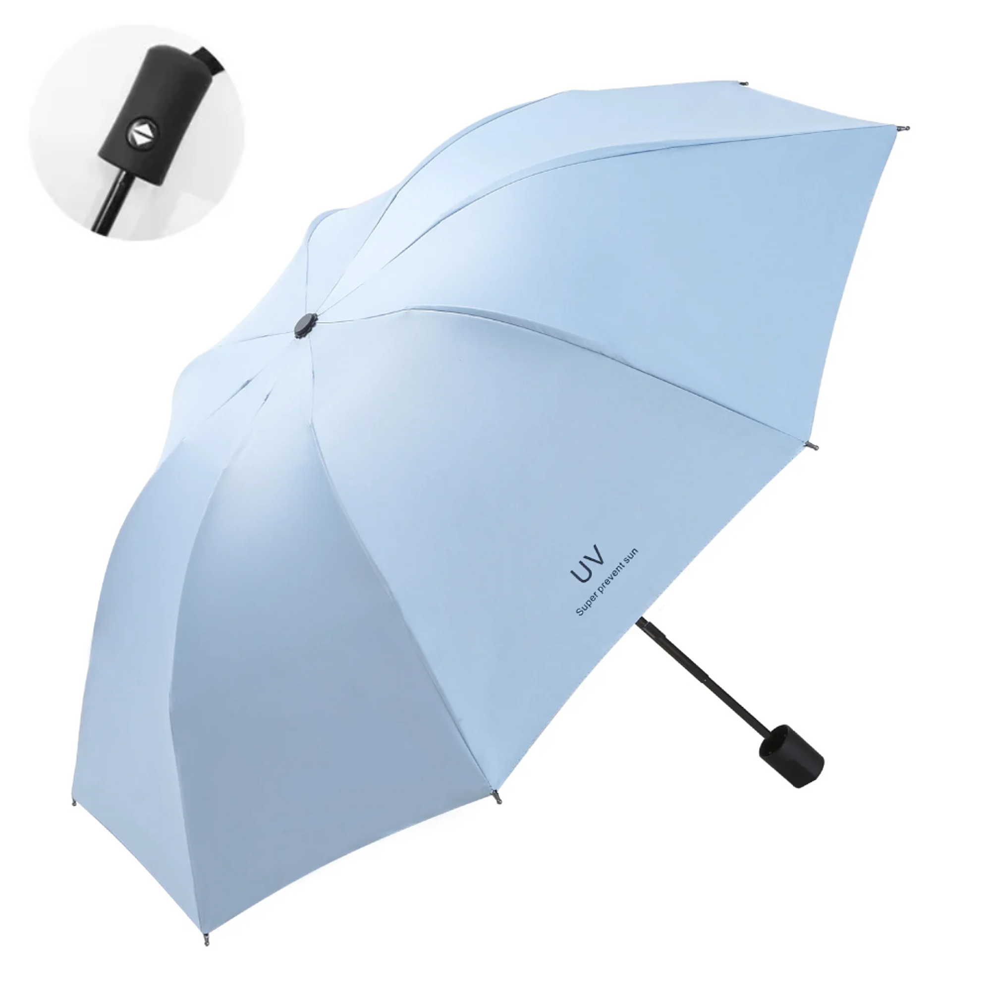 Sombrilla PARAGUAS Portátil Semiautomático con Filtro UV 16