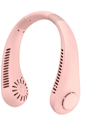 Ventilador de Cuello Portátil USB- Recargable, 3 Velocidades