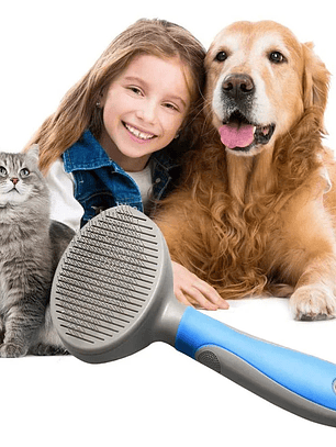 Cepillo para Perros y Gatos con Removedor de Pelo